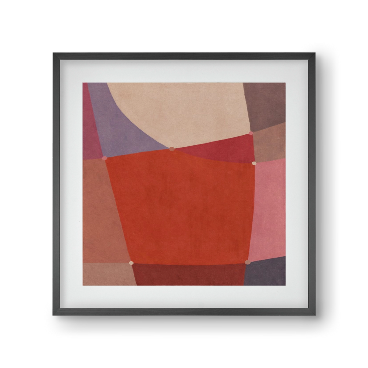 Abstract Intersections Q05, 30x30 cm (20x20 cm), Fekete keret, paszpartuval