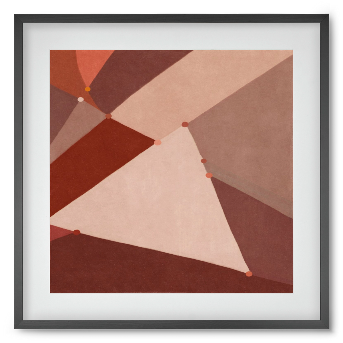 Abstract Intersections Q06, 50x50 cm (40x40 cm), Fekete keret, paszpartuval