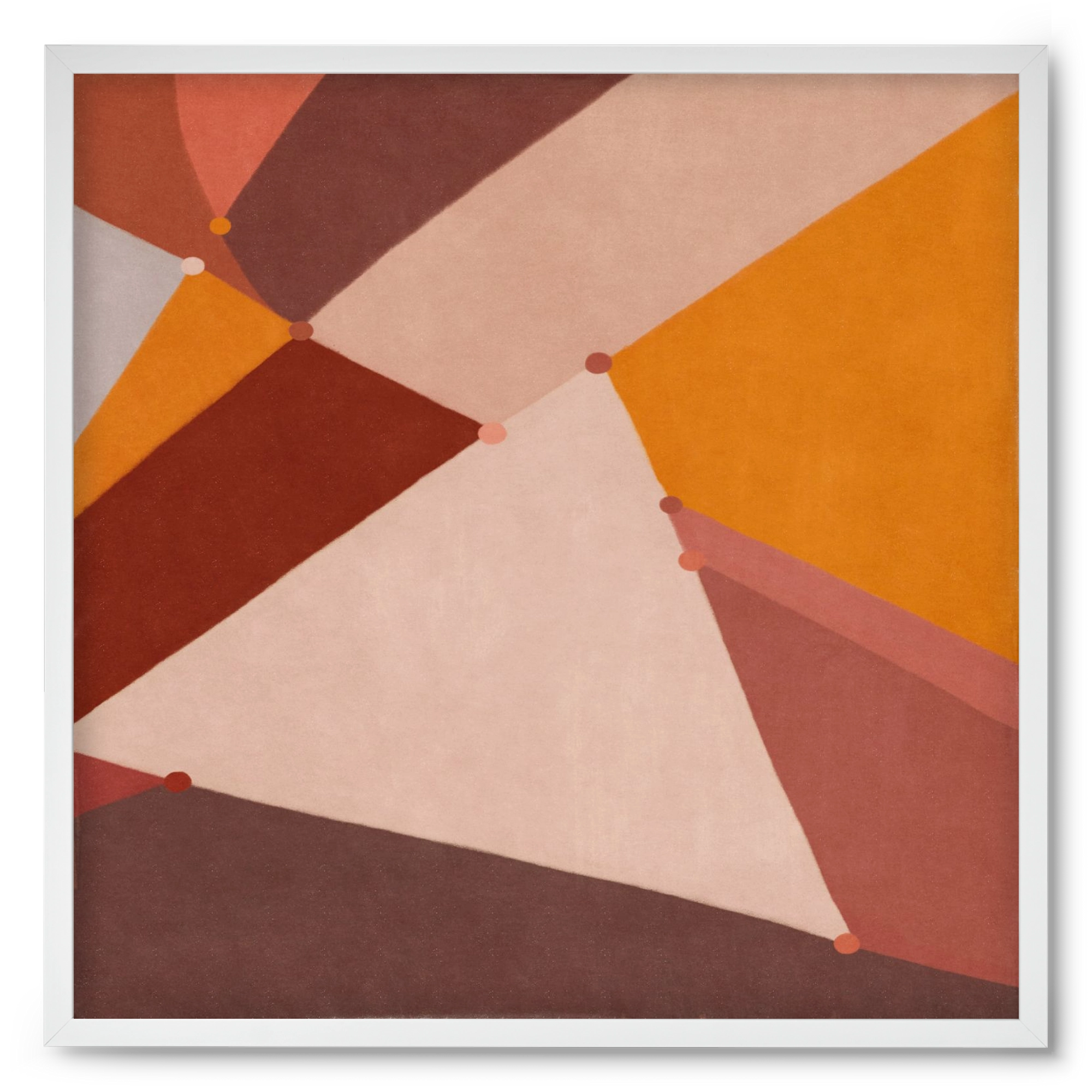 Abstract Intersections Q07, 50x50 cm (50x50 cm), Fehér keret