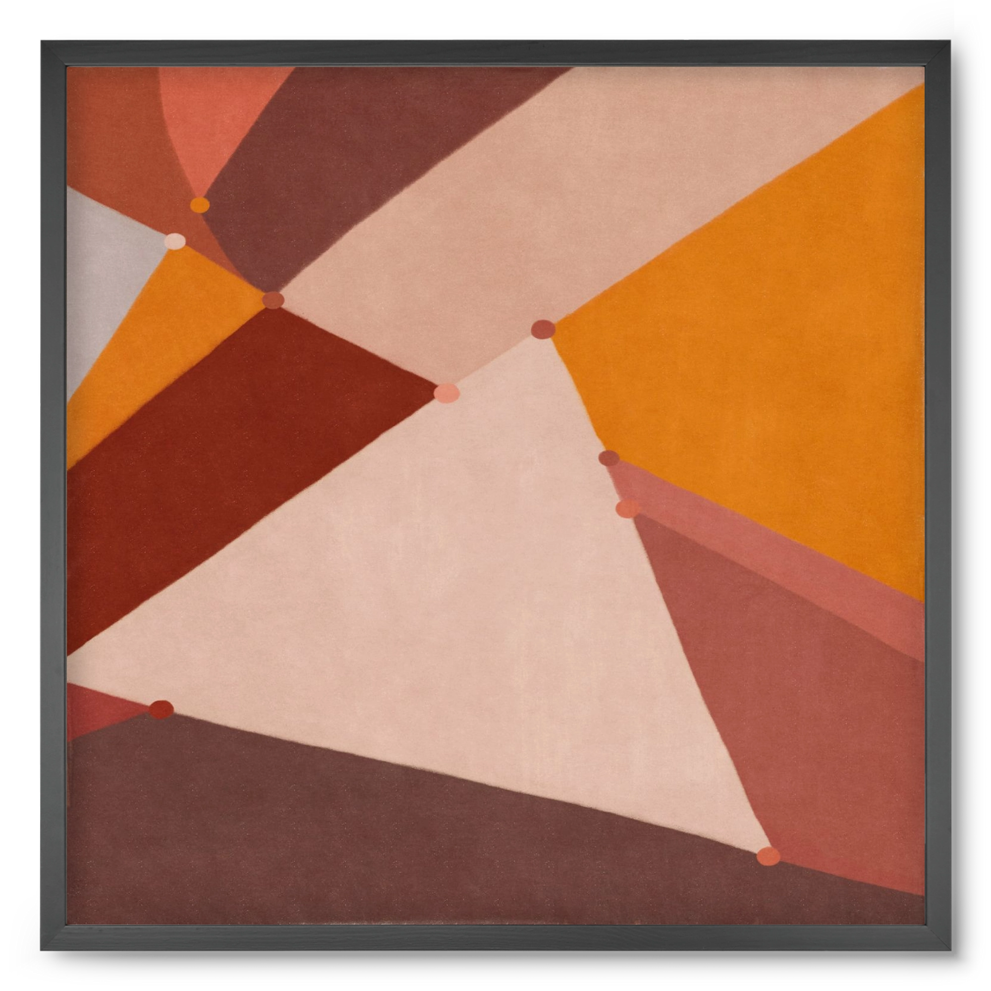 Abstract Intersections Q07, 50x50 cm (50x50 cm), Fekete keret