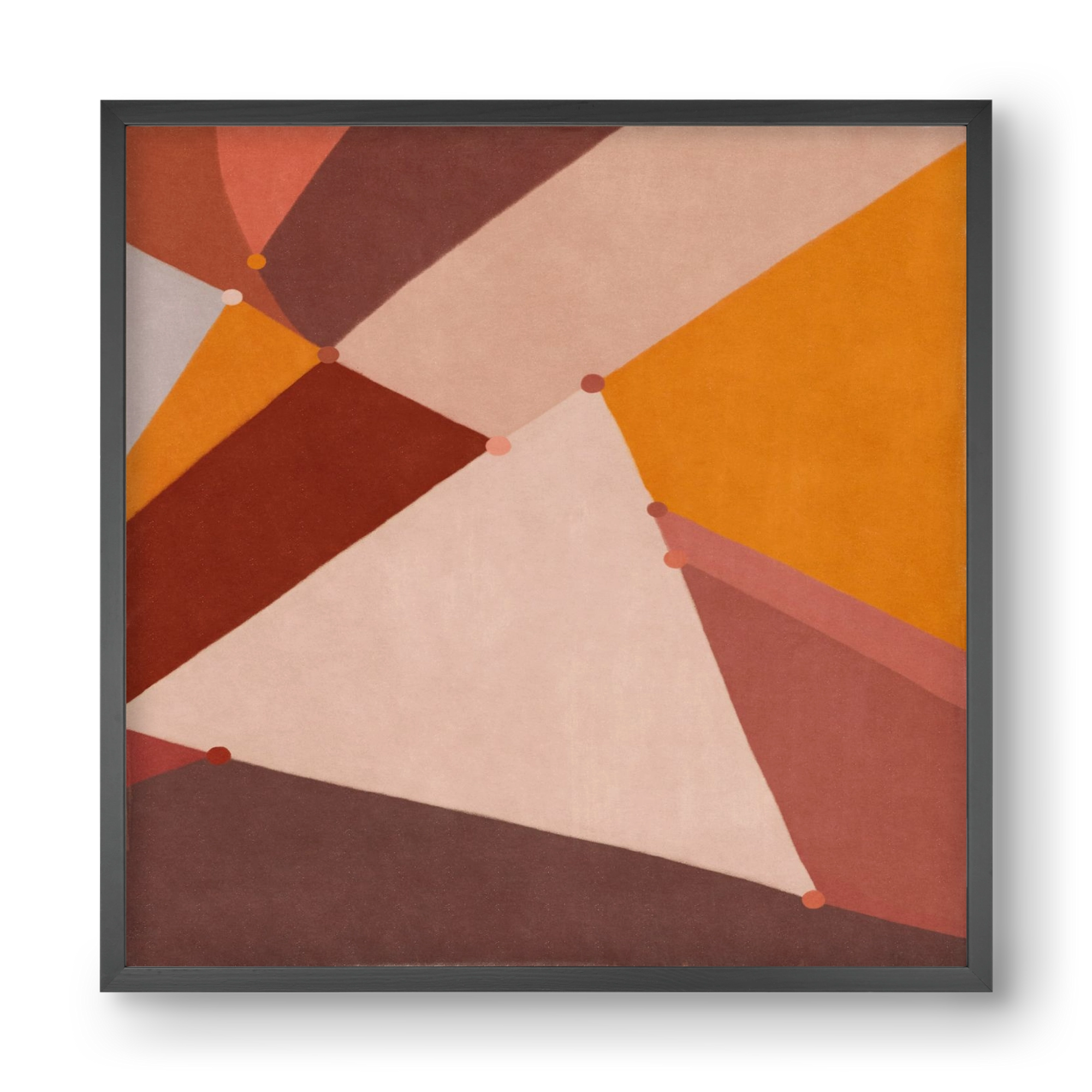 Abstract Intersections Q07, 40x40 cm (40x40 cm), Fekete keret