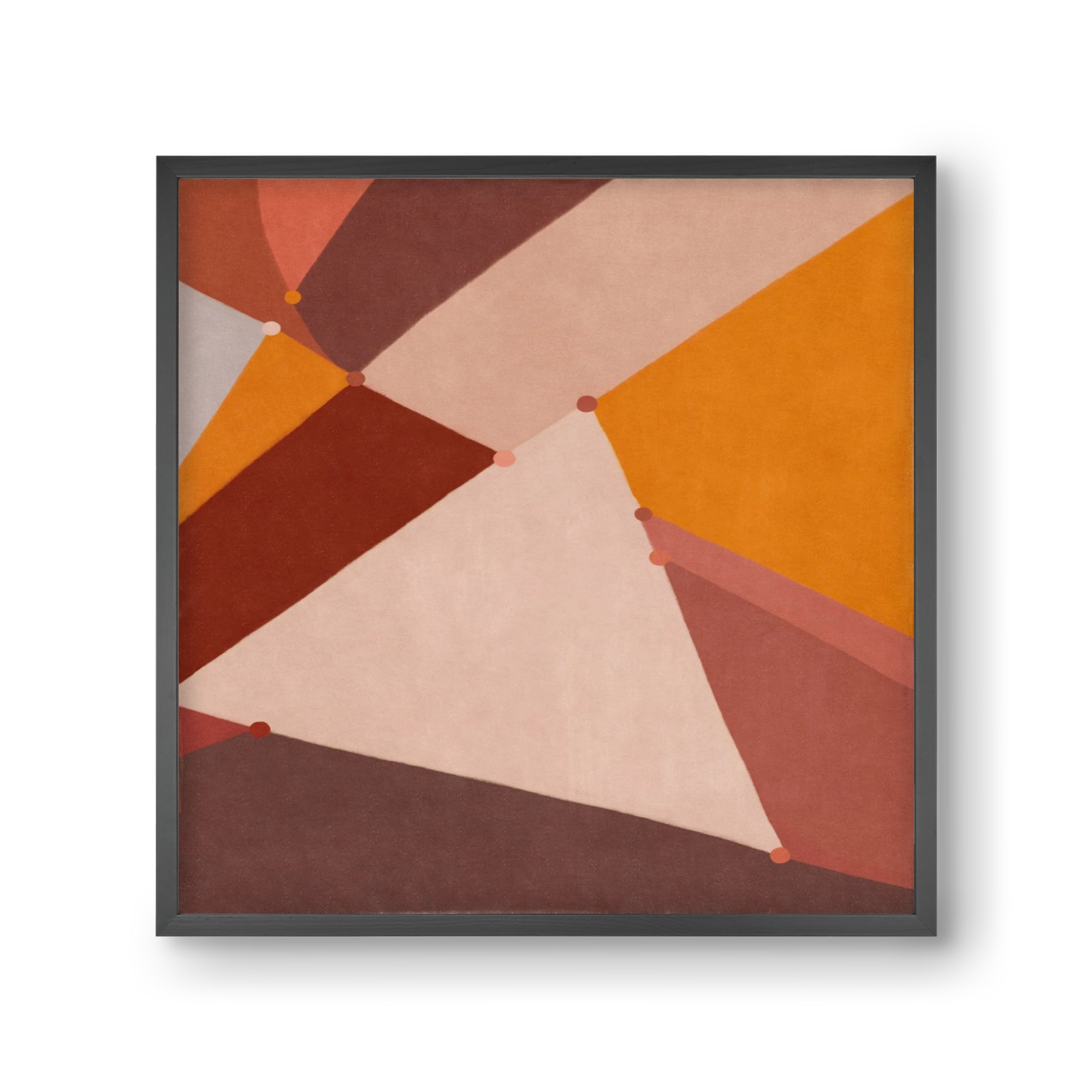 Abstract Intersections Q07, 30x30 cm (30x30 cm), Fekete keret