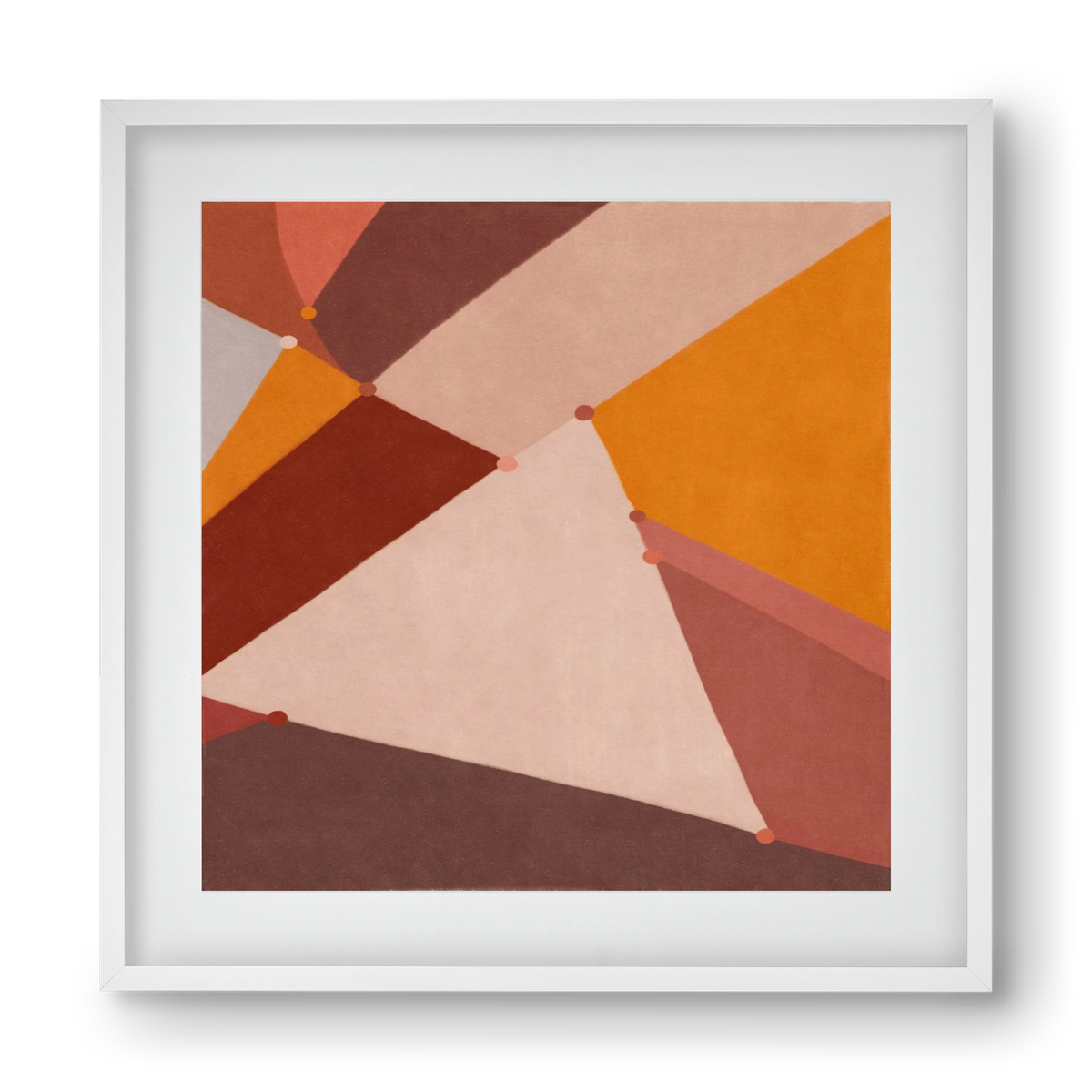Abstract Intersections Q07, 40x40 cm (30x30 cm), Fehér keret, paszpartuval