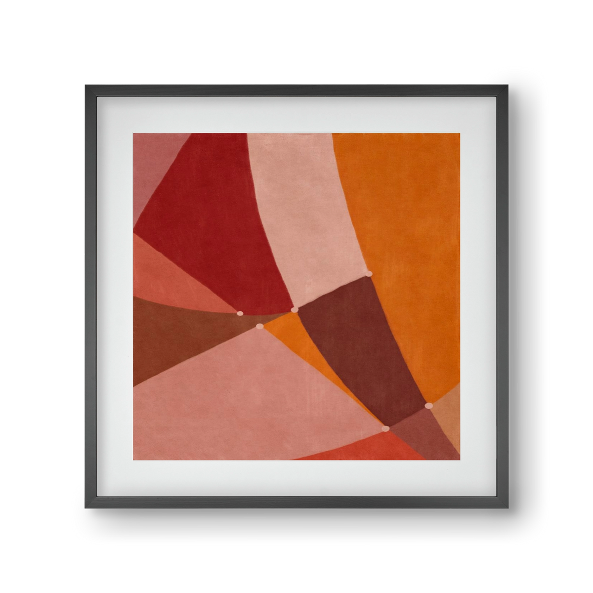 Abstract Intersections Q08, 30x30 cm (20x20 cm), Fekete keret, paszpartuval