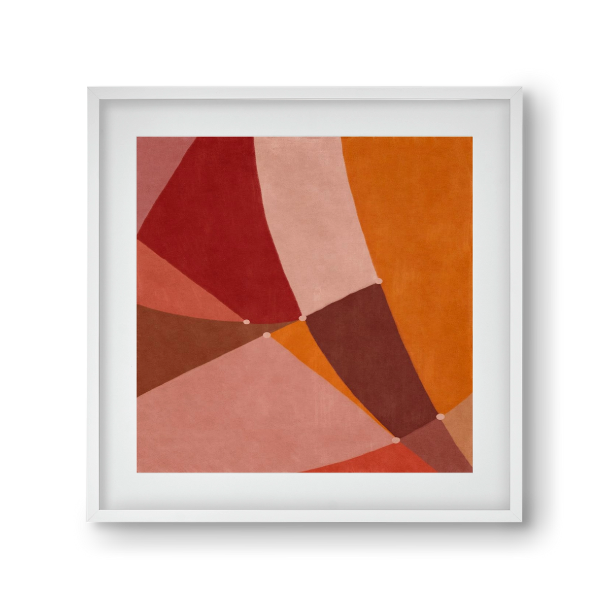 Abstract Intersections Q08, 30x30 cm (20x20 cm), Fehér keret, paszpartuval