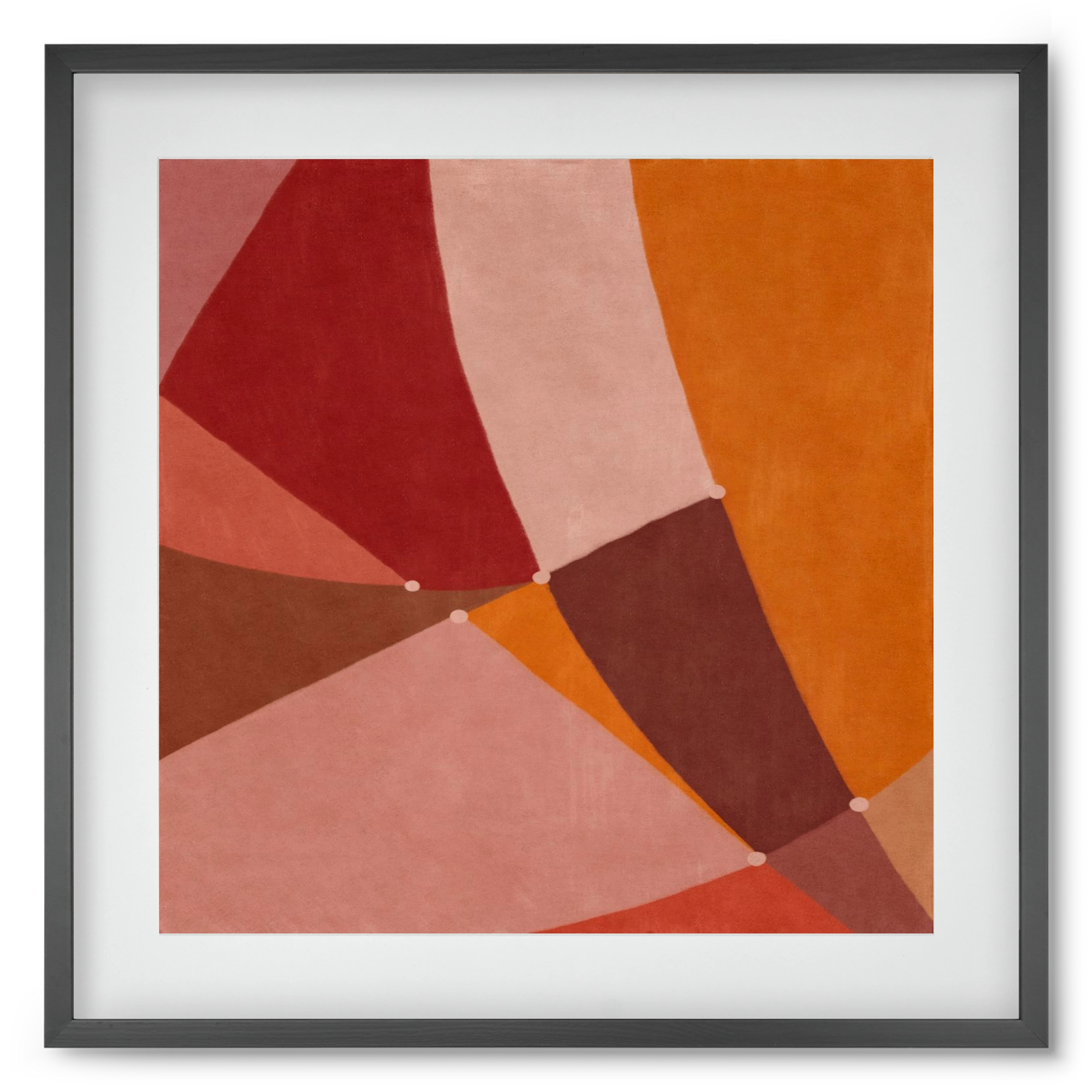 Abstract Intersections Q08, 50x50 cm (40x40 cm), Fekete keret, paszpartuval