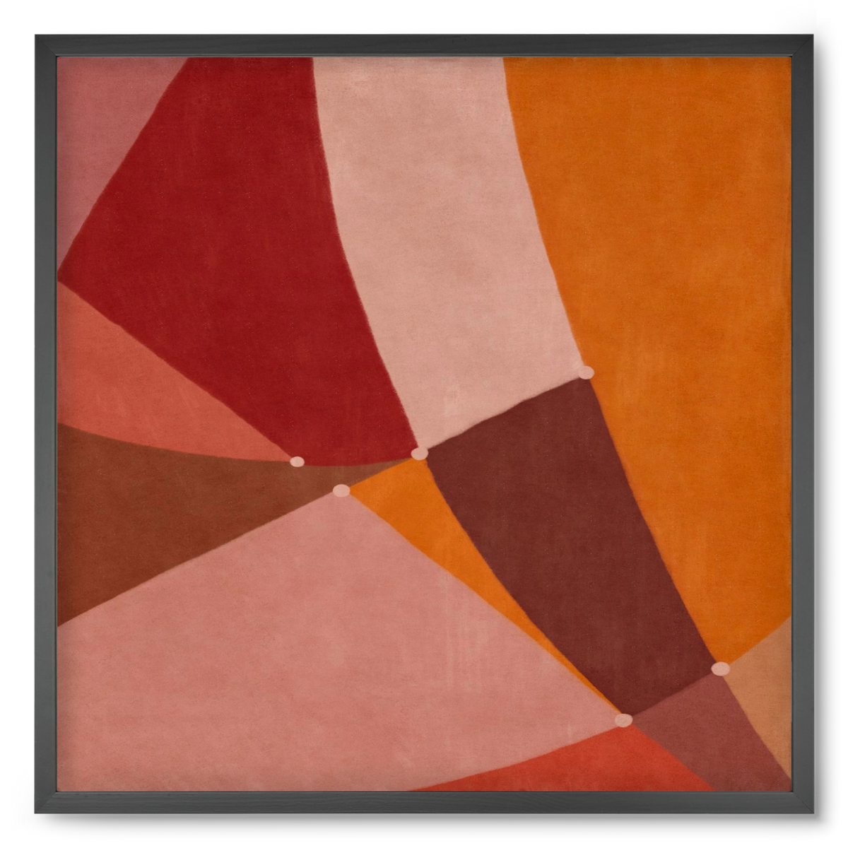 Abstract Intersections Q08, 50x50 cm (50x50 cm), Fekete keret