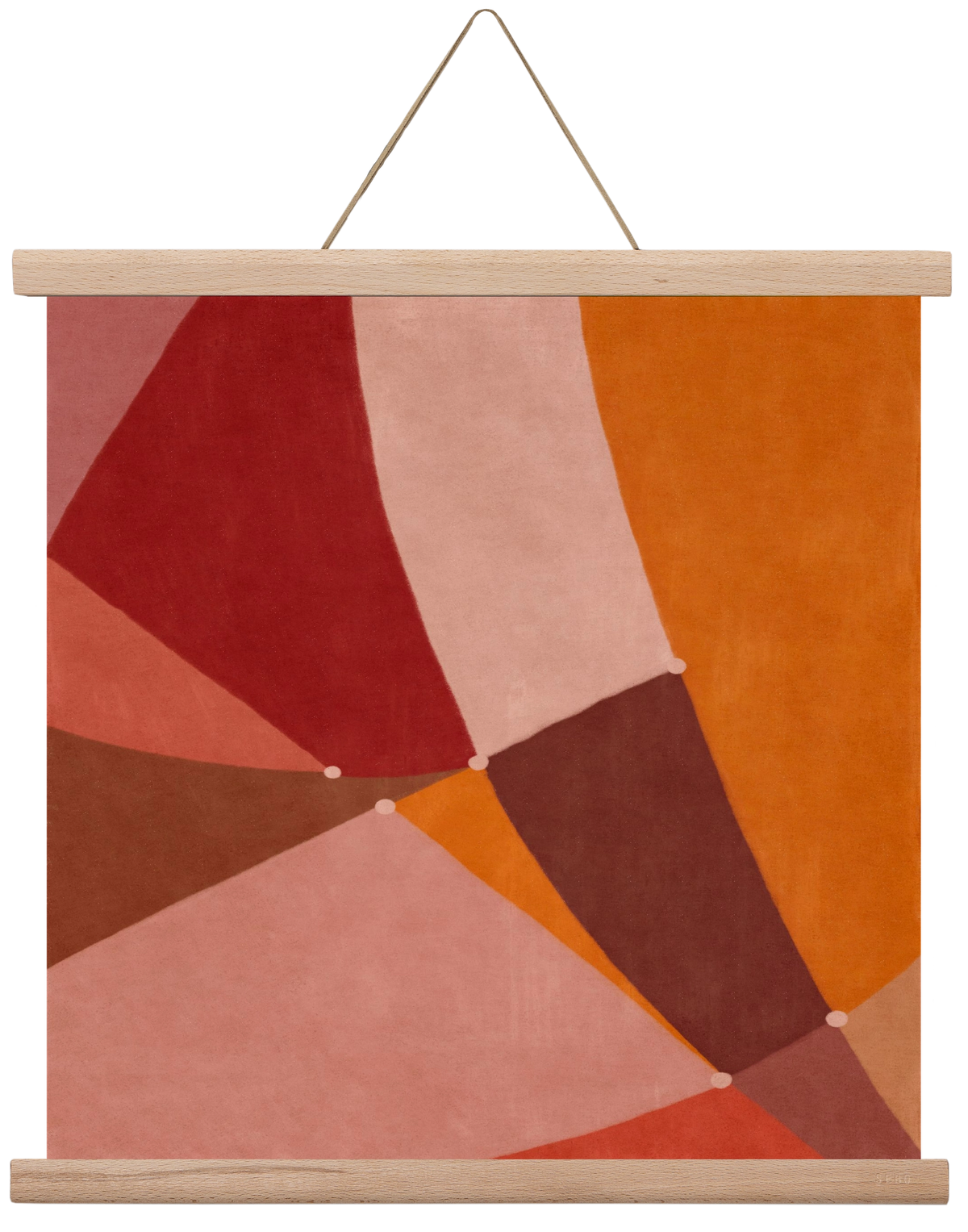 Abstract Intersections Q08, 40x40 cm (40x40 cm), Tölgy akasztó