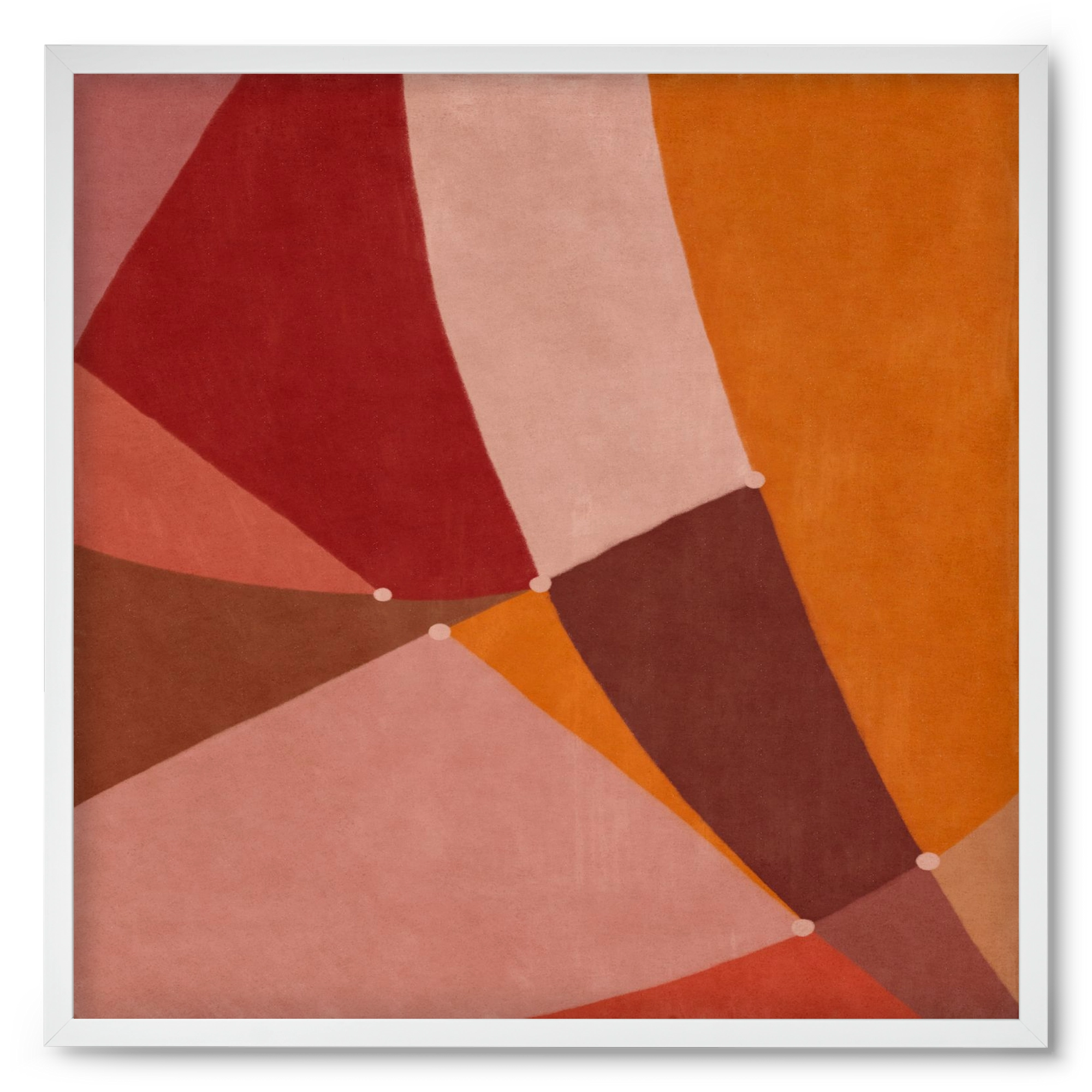 Abstract Intersections Q08, 50x50 cm (50x50 cm), Fehér keret
