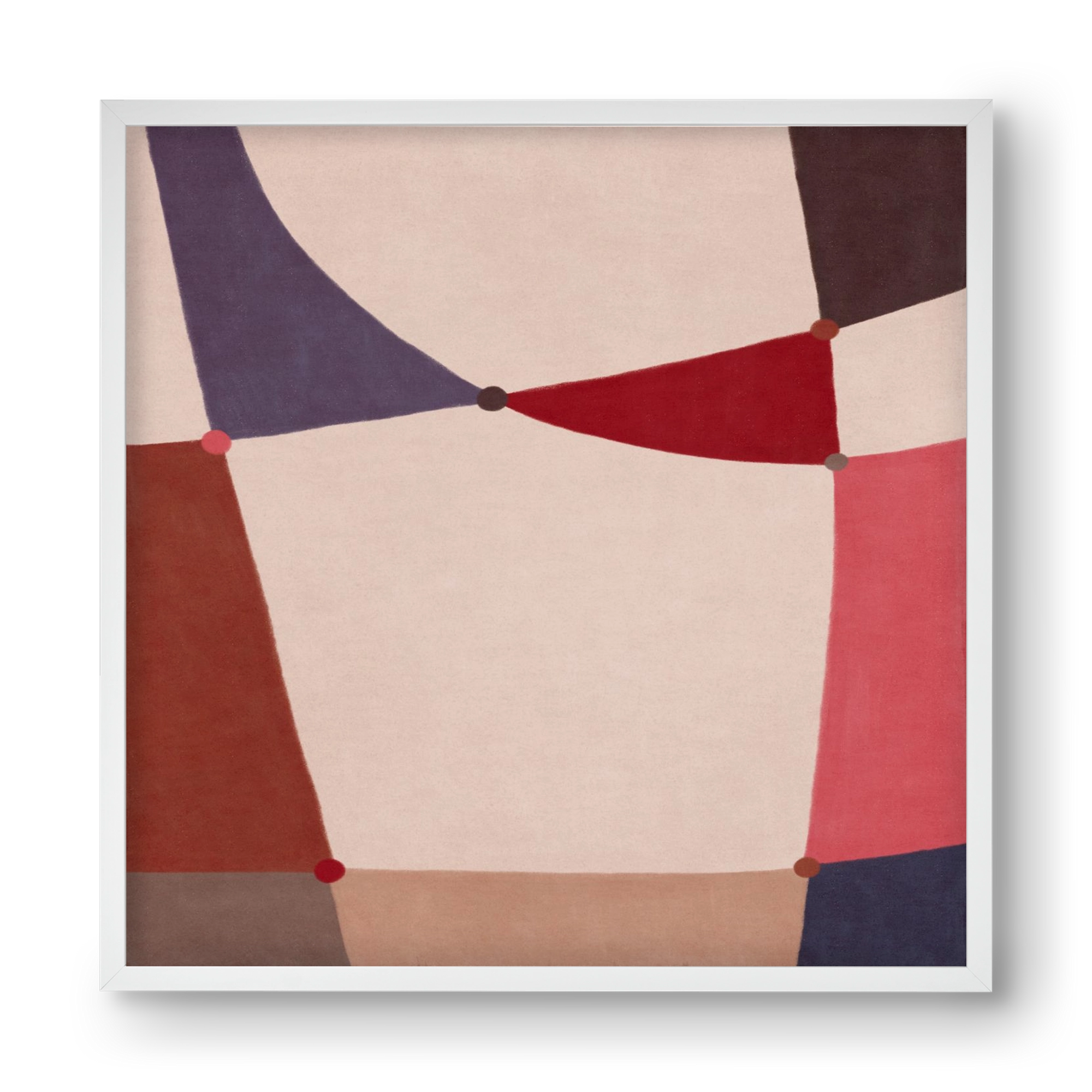Abstract Intersections Q09, 40x40 cm (40x40 cm), Fehér keret