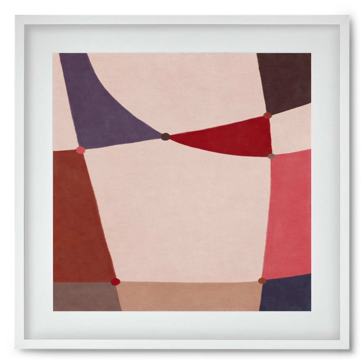 Abstract Intersections Q09, 50x50 cm (40x40 cm), Fehér keret, paszpartuval