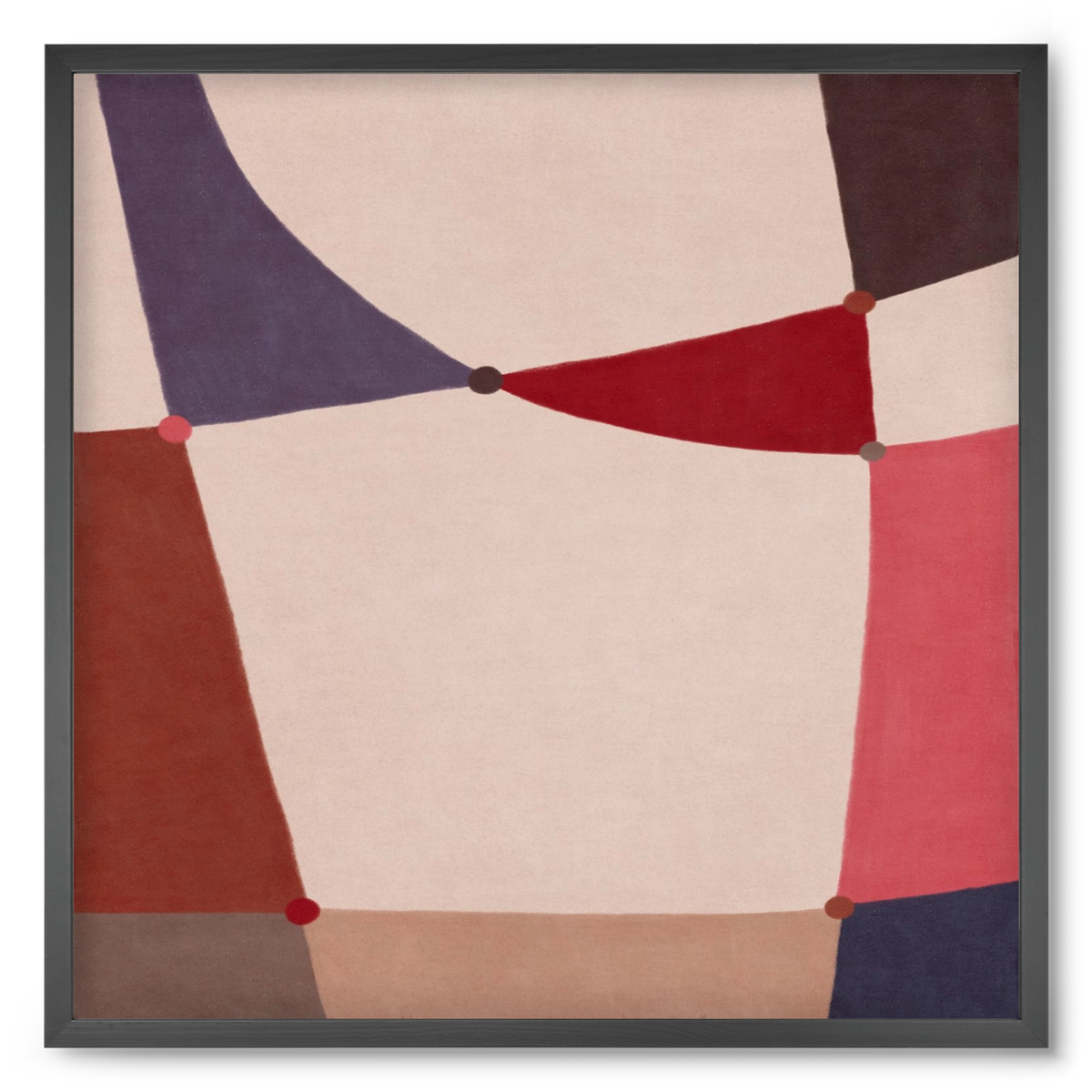 Abstract Intersections Q09, 50x50 cm (50x50 cm), Fekete keret