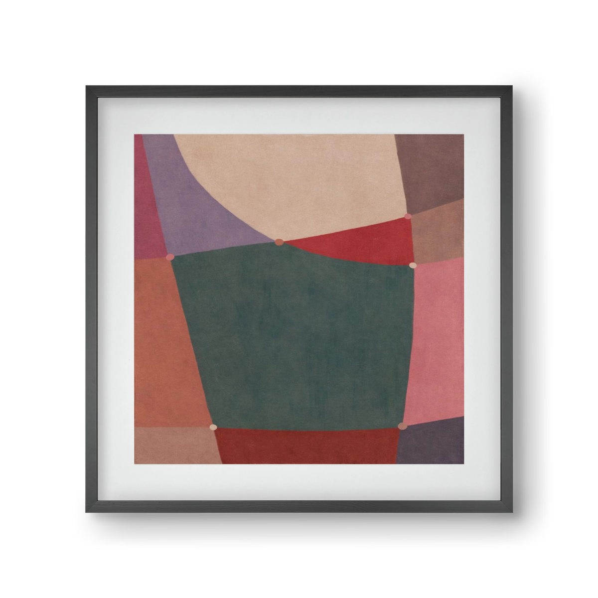 Abstract Intersections Q10, 30x30 cm (20x20 cm), Fekete keret, paszpartuval