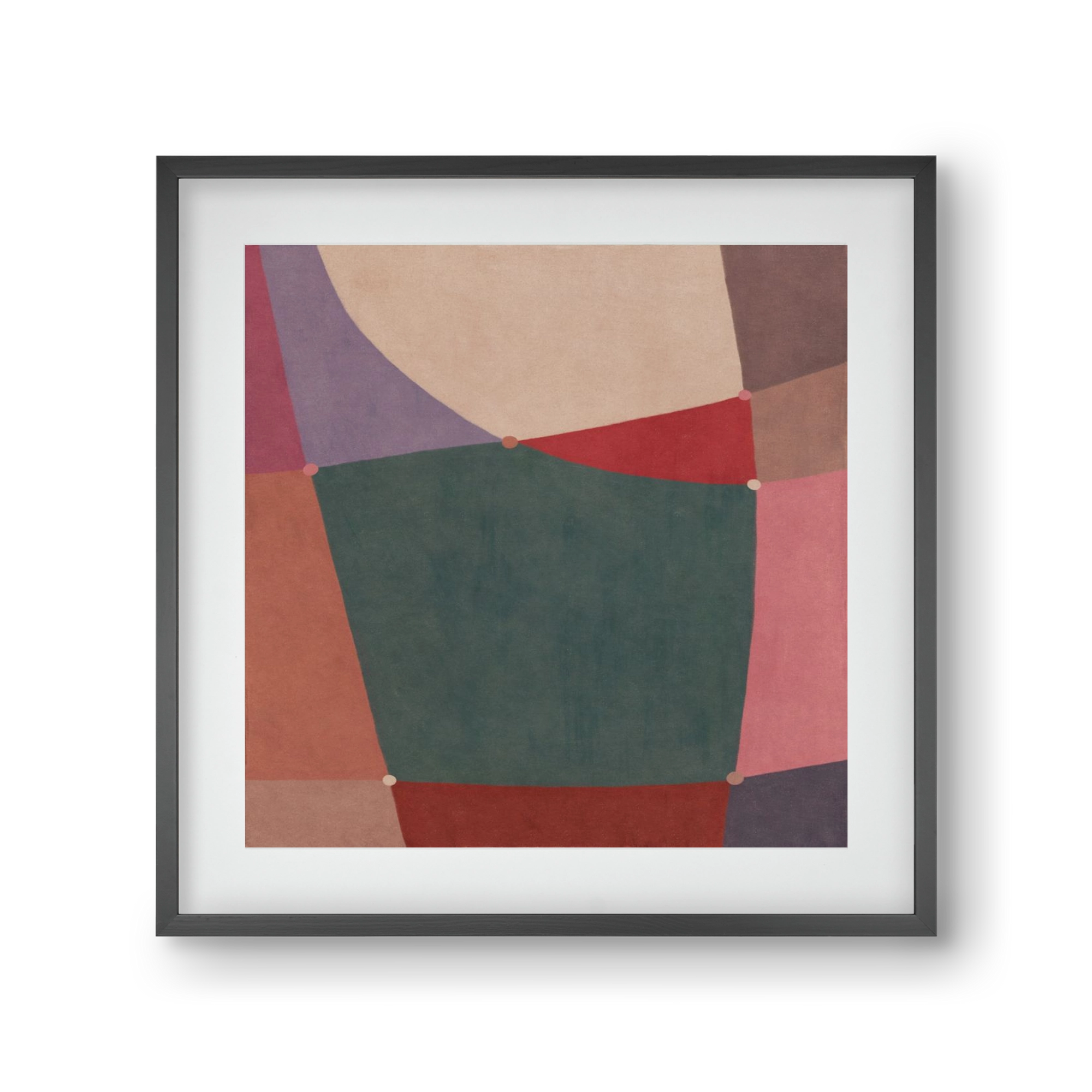 Abstract Intersections Q10, 30x30 cm (20x20 cm), Fekete keret, paszpartuval