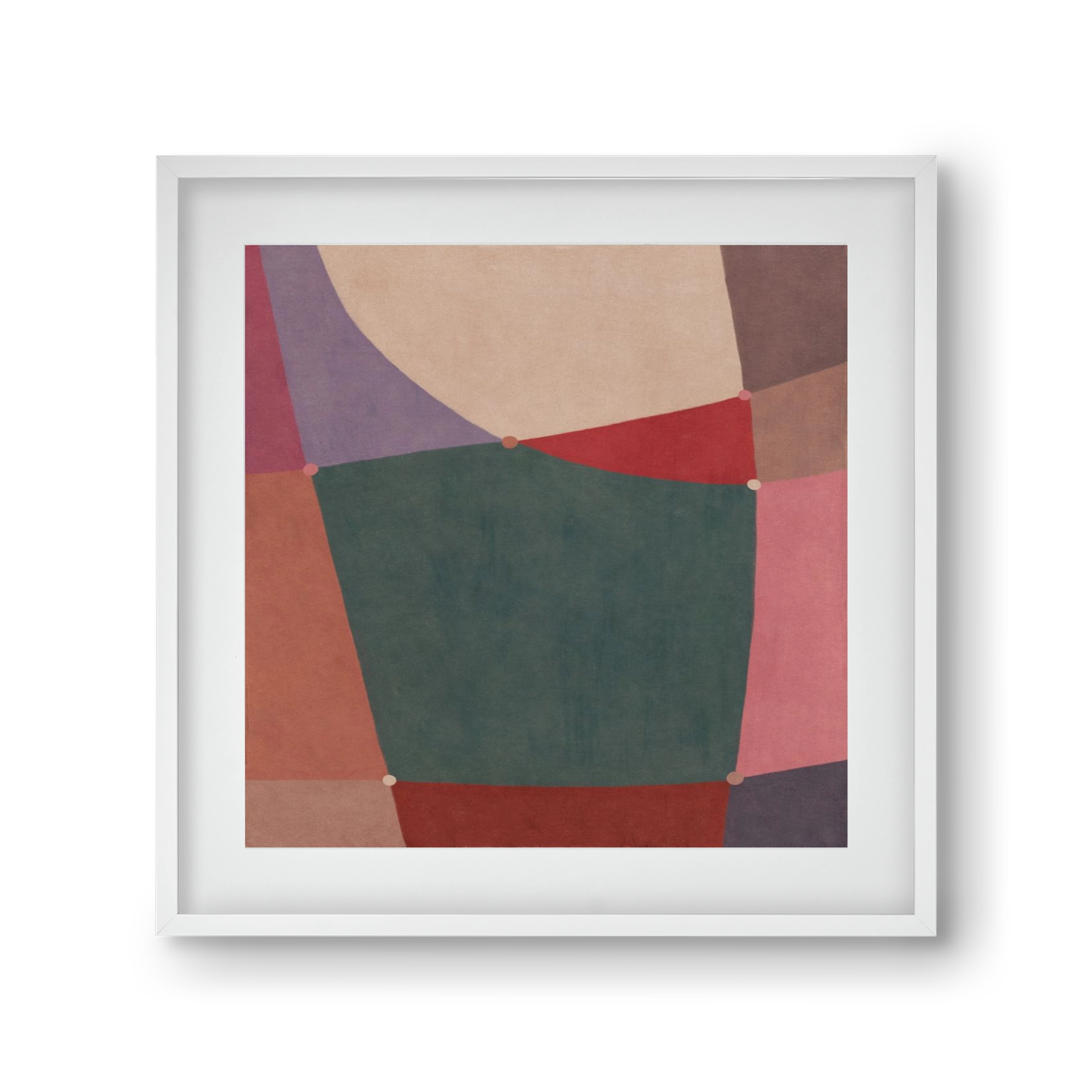 Abstract Intersections Q10, 30x30 cm (20x20 cm), Fehér keret, paszpartuval