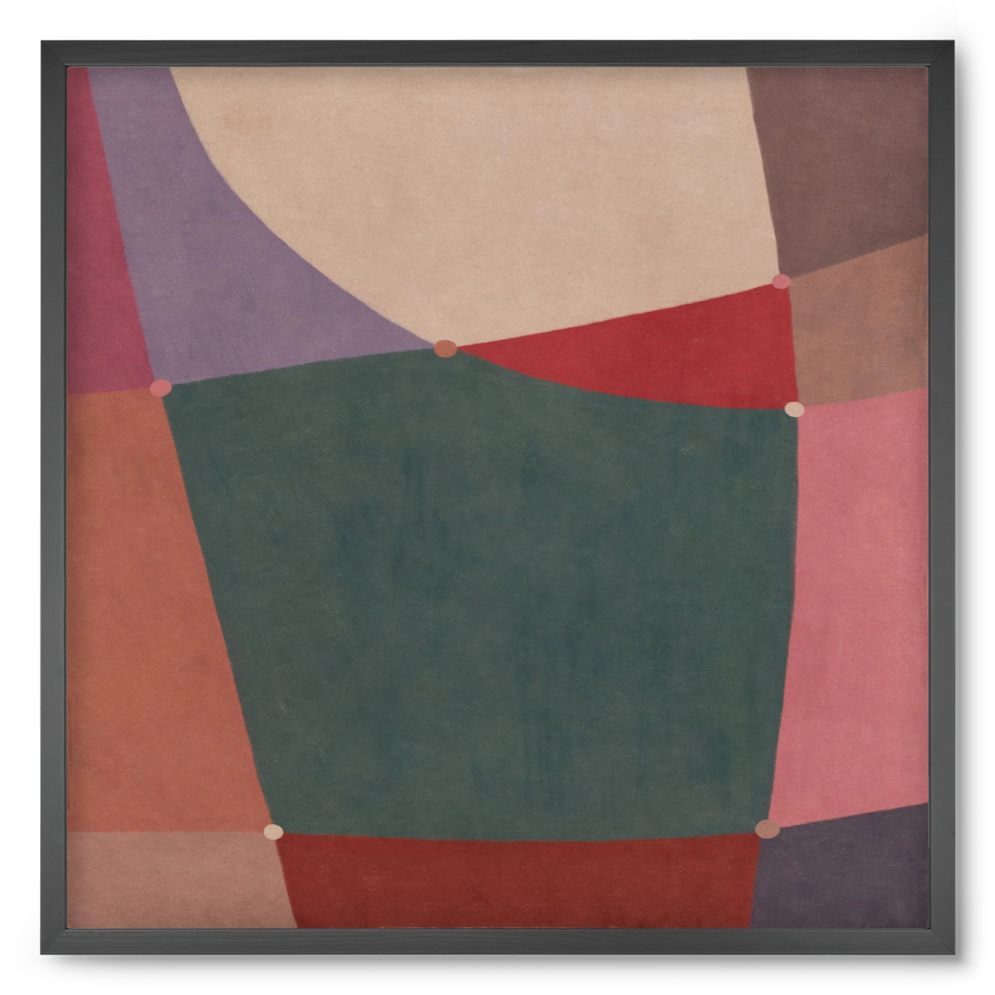 Abstract Intersections Q10, 50x50 cm (50x50 cm), Fekete keret