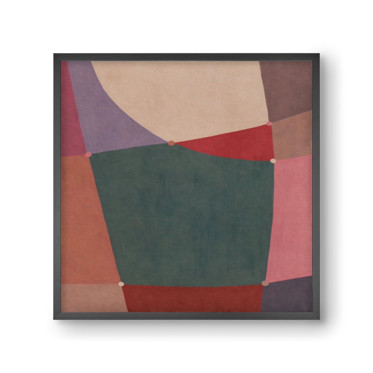 Abstract Intersections Q10, 30x30 cm (30x30 cm), Fekete keret