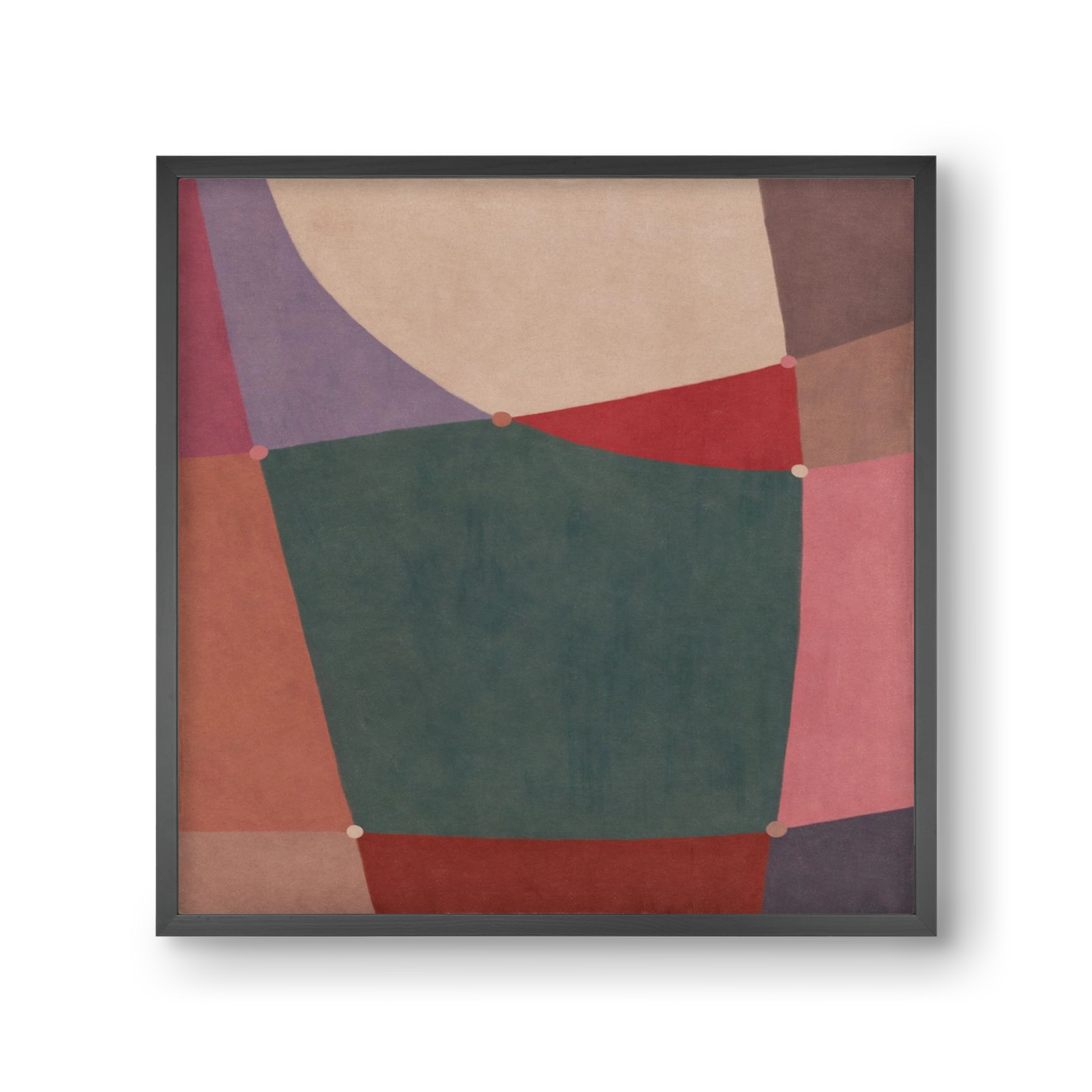Abstract Intersections Q10, 30x30 cm (30x30 cm), Fekete keret