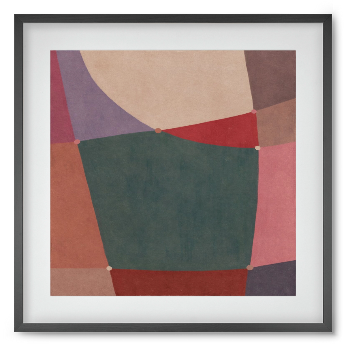 Abstract Intersections Q10, 50x50 cm (40x40 cm), Fekete keret, paszpartuval