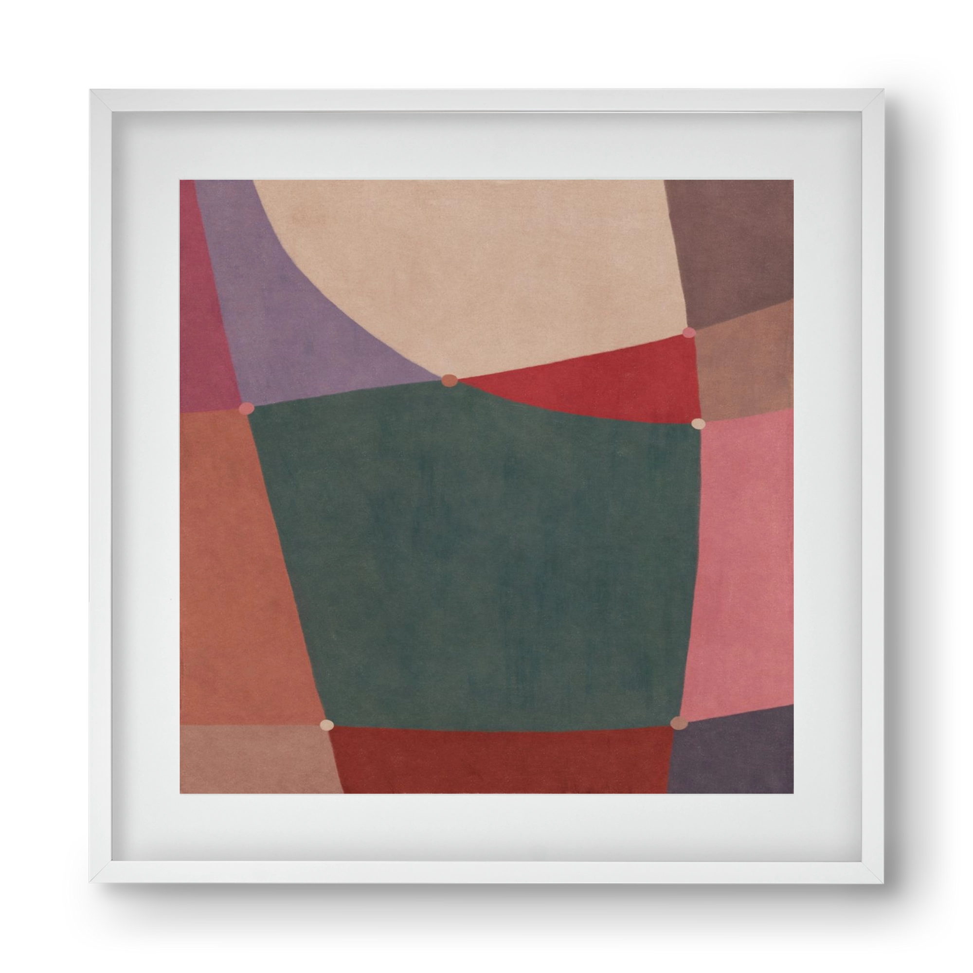Abstract Intersections Q10, 40x40 cm (30x30 cm), Fehér keret, paszpartuval