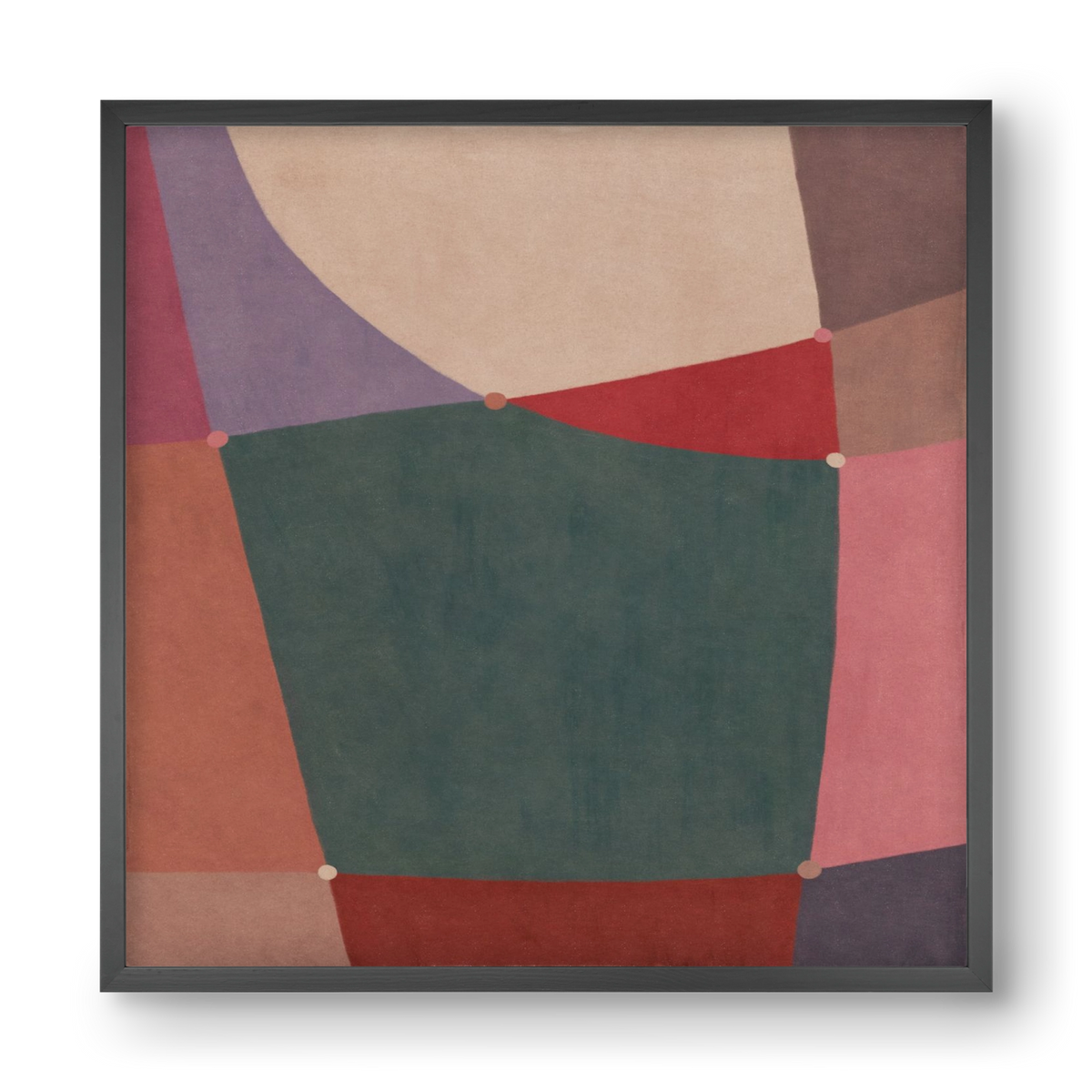 Abstract Intersections Q10, 40x40 cm (40x40 cm), Fekete keret