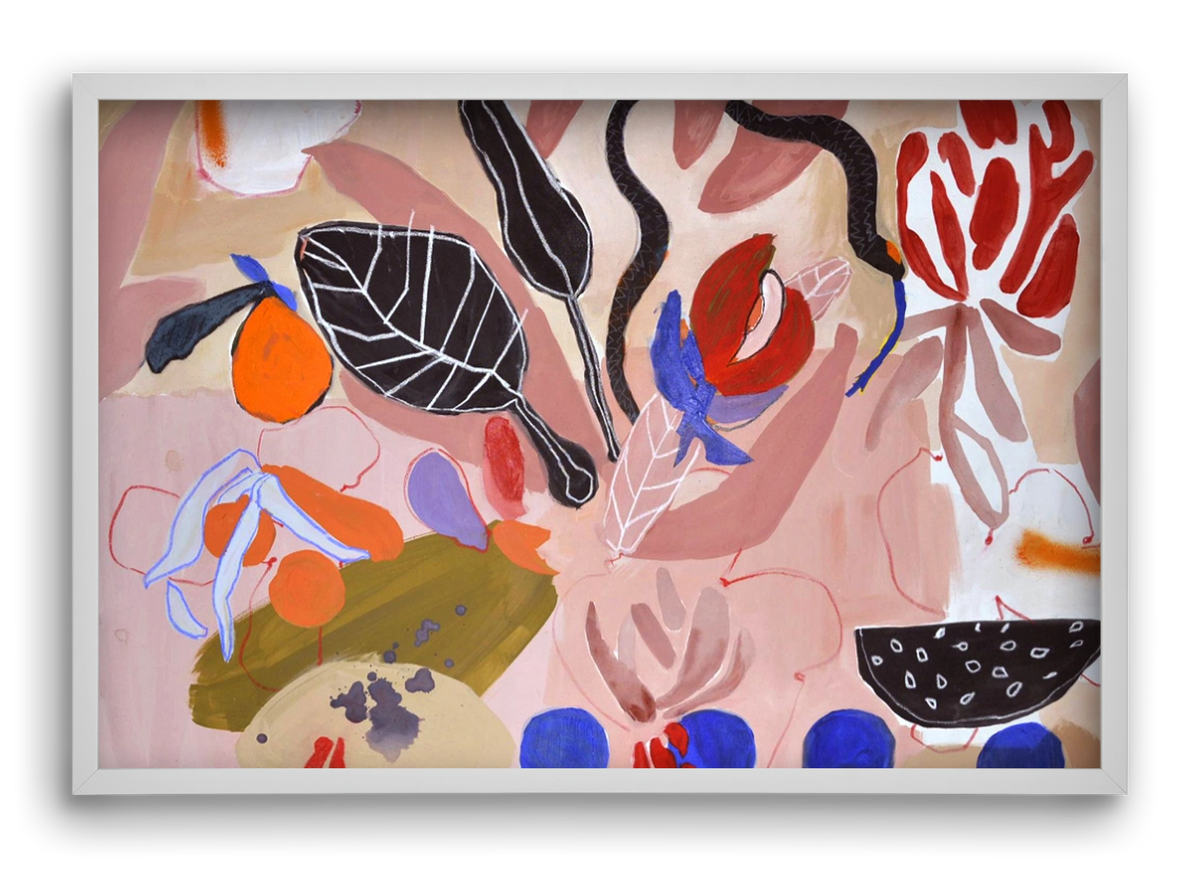 Finding peace, 60x40 cm (60x40 cm), Fehér keret