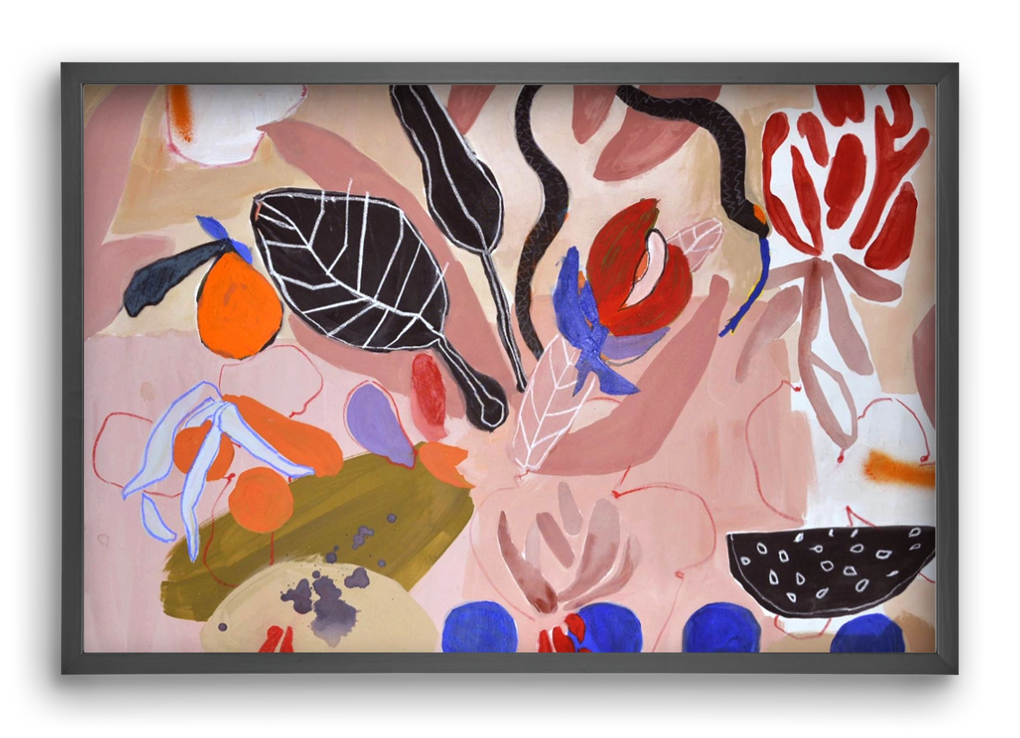 Finding peace, 60x40 cm (60x40 cm), Fekete keret