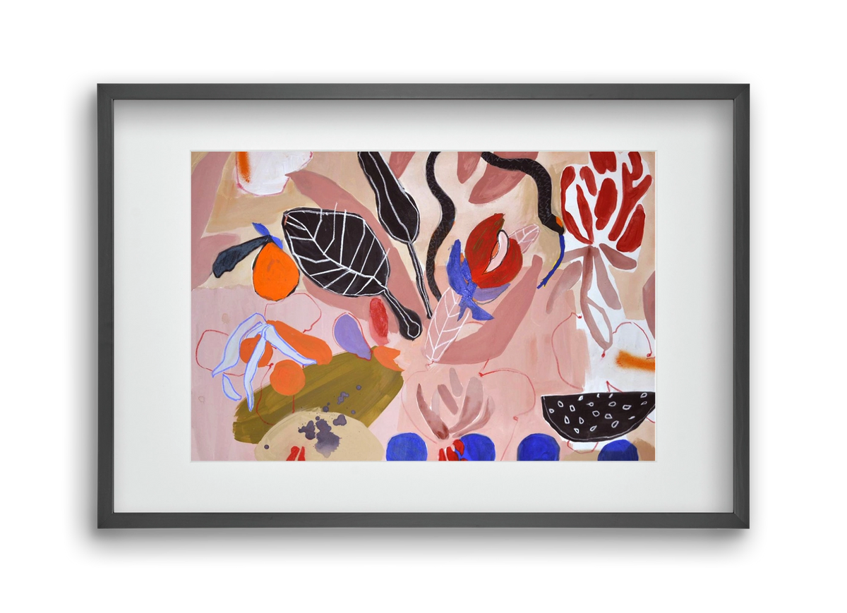 Finding peace, 45x30 cm (30x20 cm), Fekete keret, paszpartuval