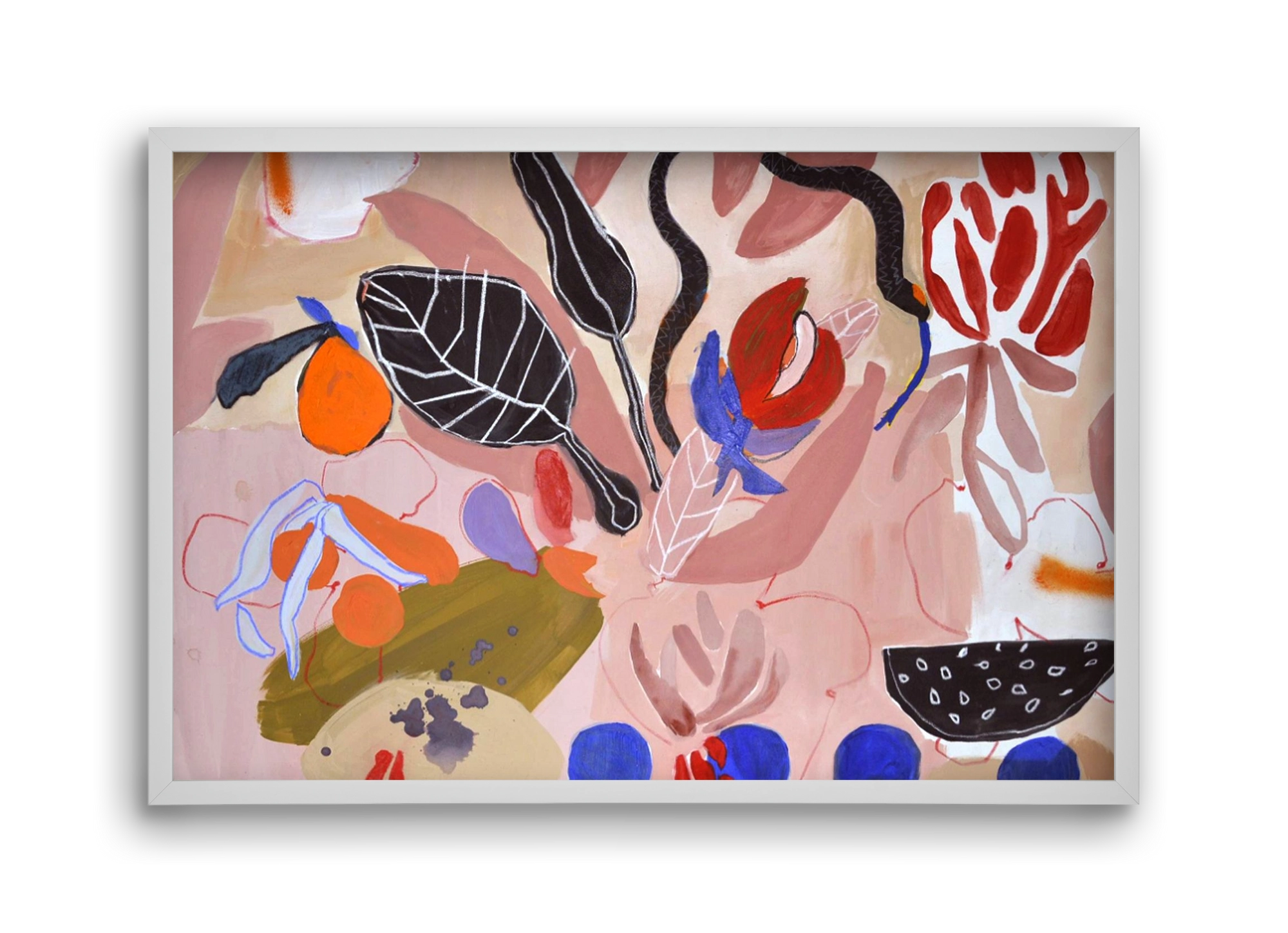 Finding peace, 45x30 cm (45x30 cm), Fehér keret