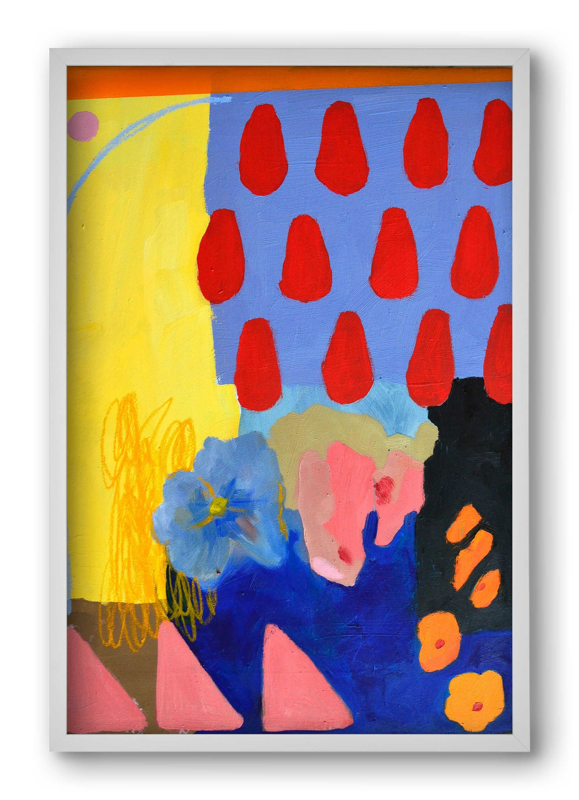 Rainy day, 40x60 cm (40x60 cm), Fehér keret