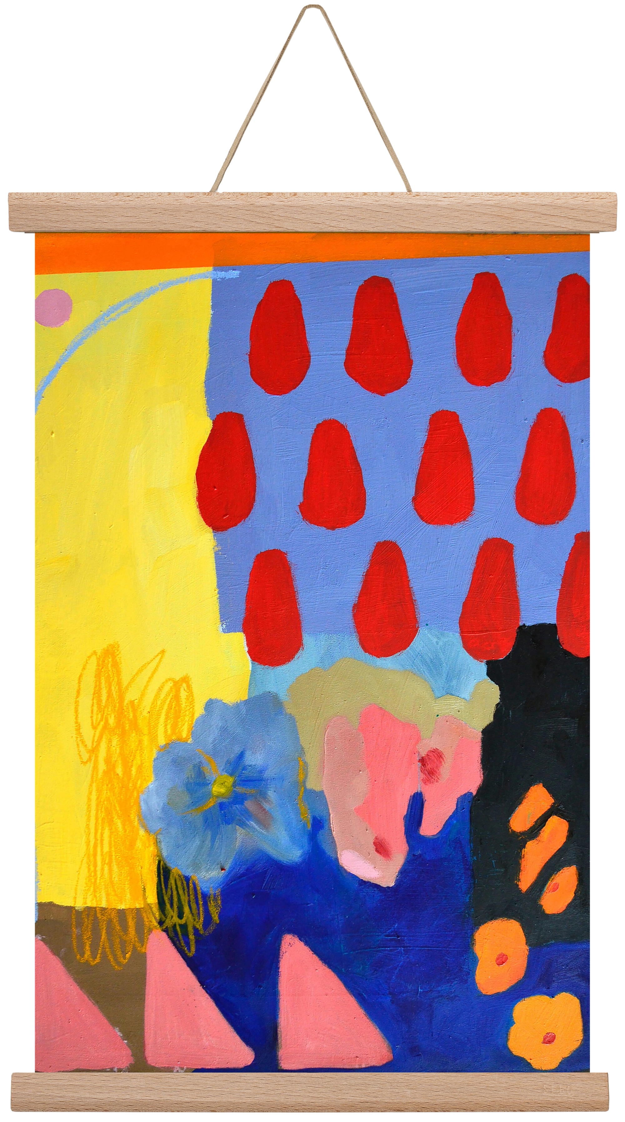 Rainy day, 30x45 cm (30x45 cm), Tölgy akasztó