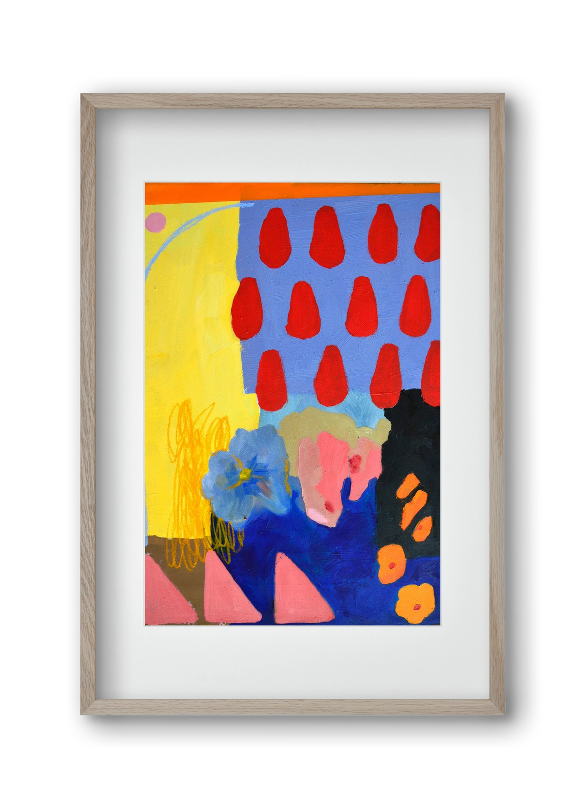 Rainy day, 30x45 cm (20x30 cm), Tölgy keret, paszpartuval