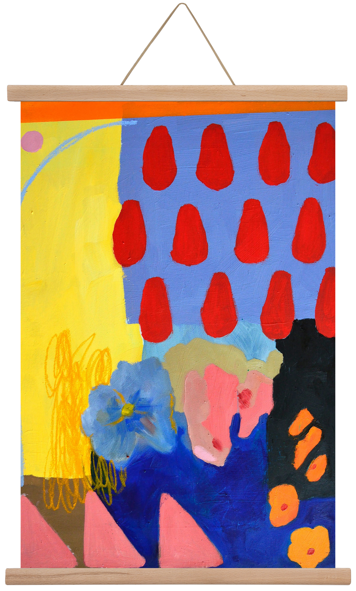 Rainy day, 40x60 cm (40x60 cm), Tölgy akasztó