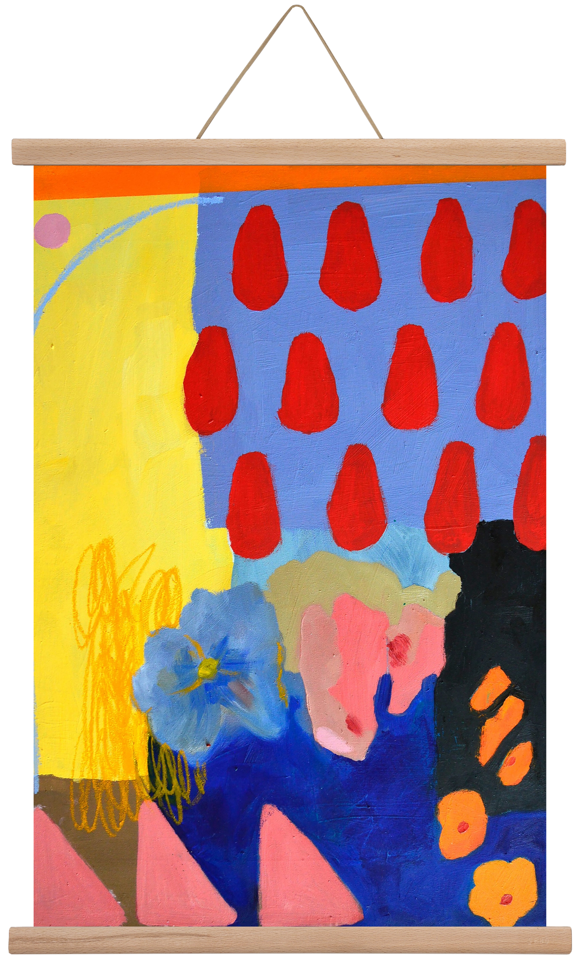 Rainy day, 40x60 cm (40x60 cm), Tölgy akasztó