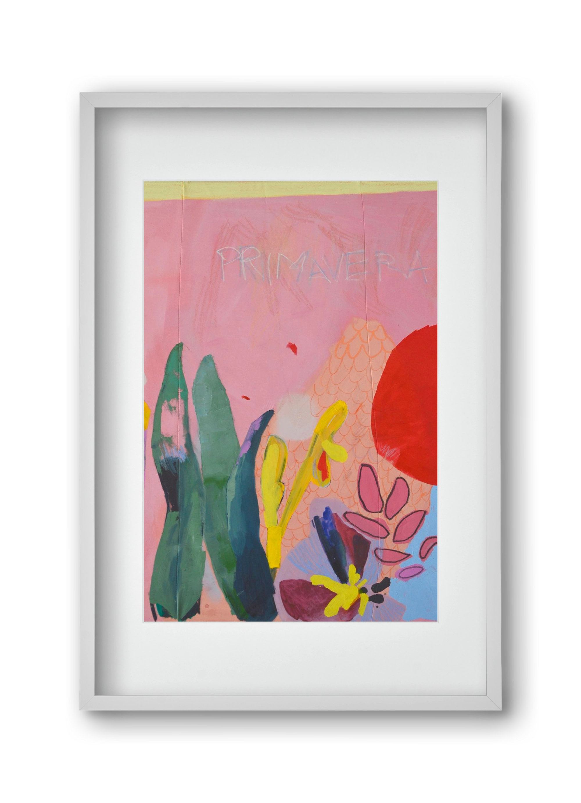 Primavera I., 30x45 cm (20x30 cm), Fehér keret, paszpartuval