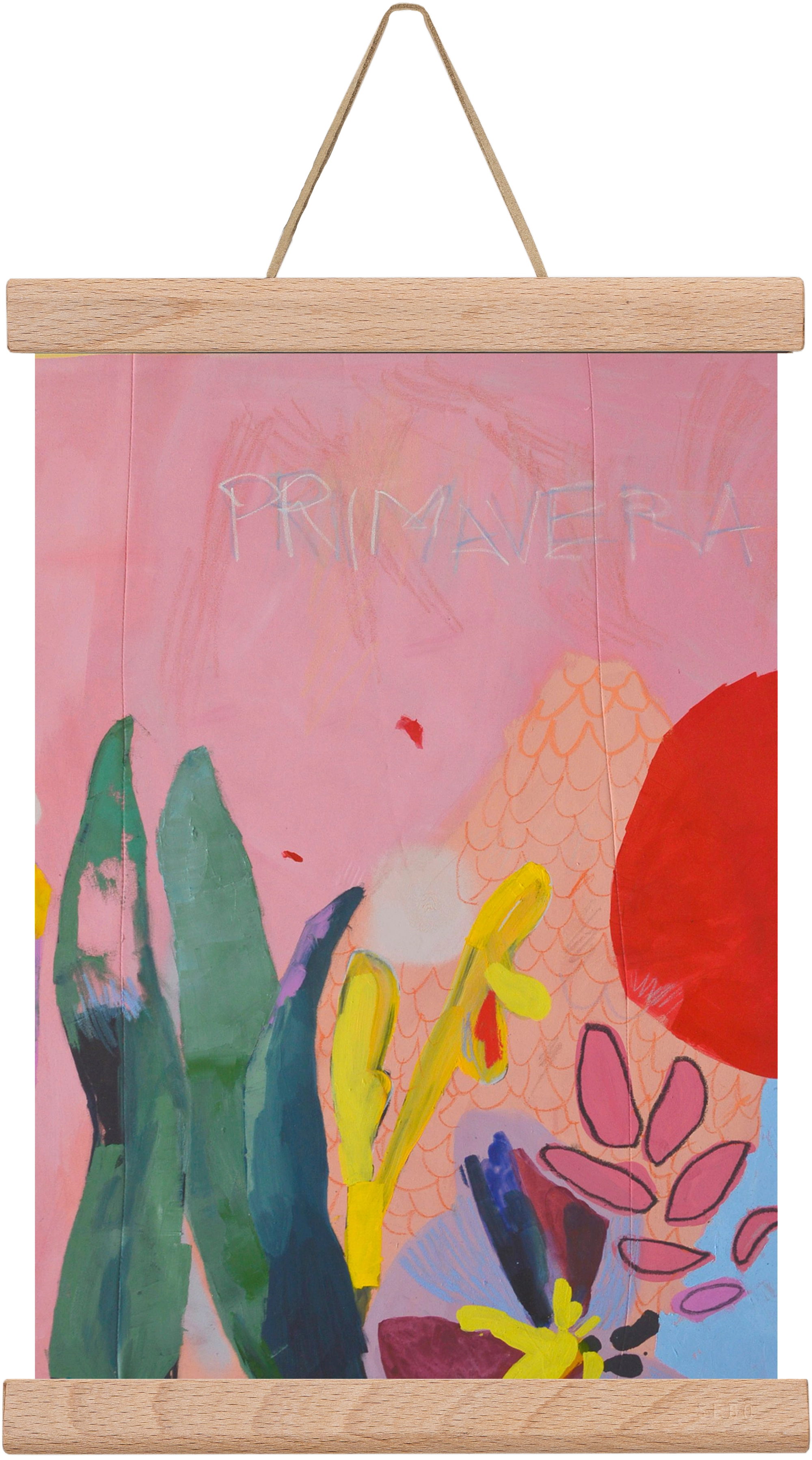 Primavera I., 20x30 cm (20x30 cm), Tölgy akasztó