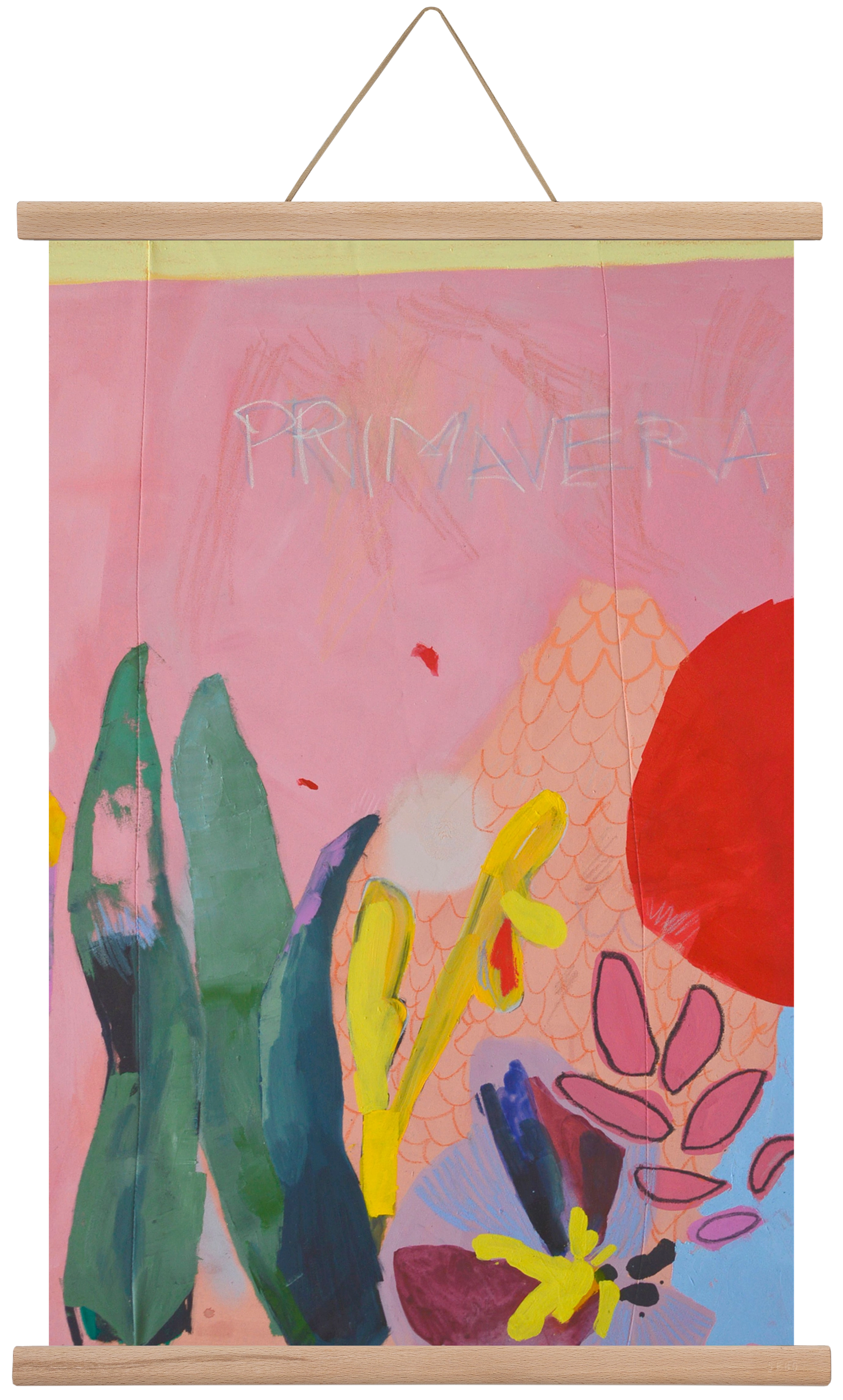 Primavera I., 40x60 cm (40x60 cm), Tölgy akasztó
