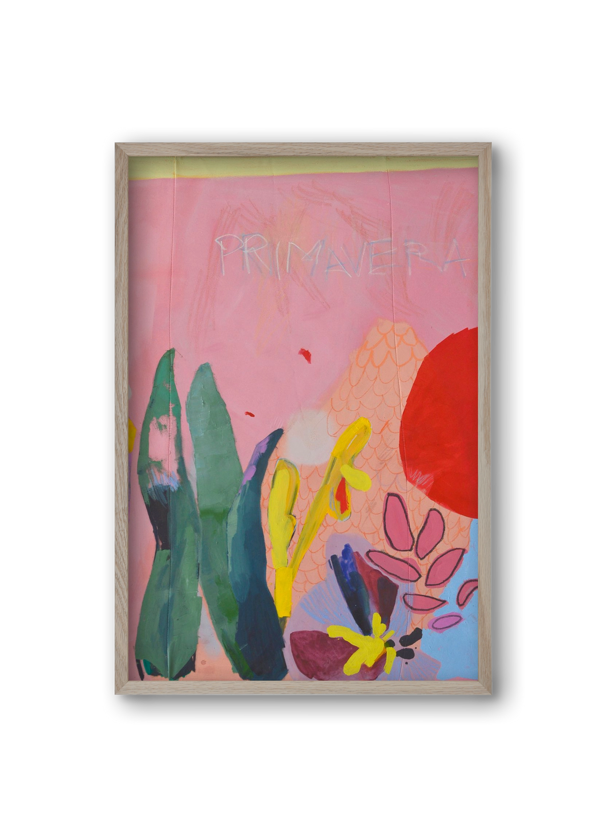 Primavera I., 20x30 cm (20x30 cm), Tölgy keret