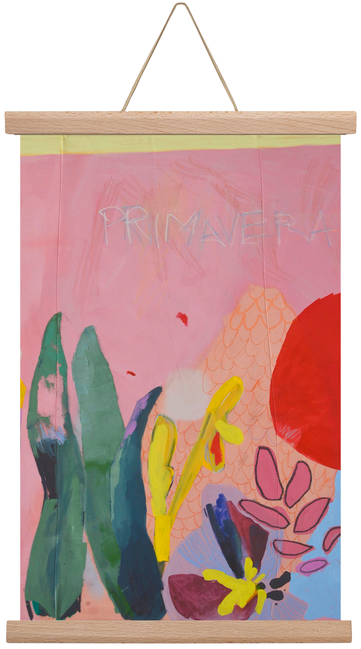 Primavera I., 30x45 cm (30x45 cm), Tölgy akasztó