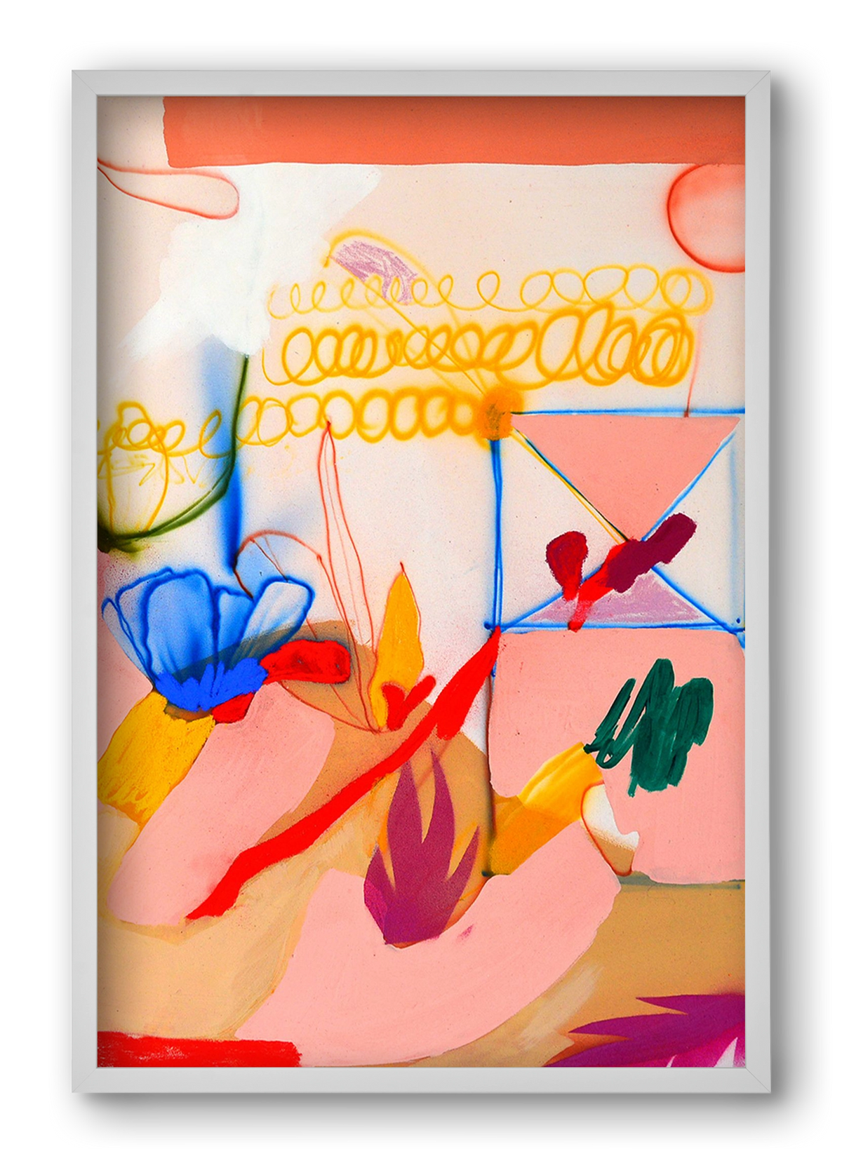 Good message, 40x60 cm (40x60 cm), Fehér keret