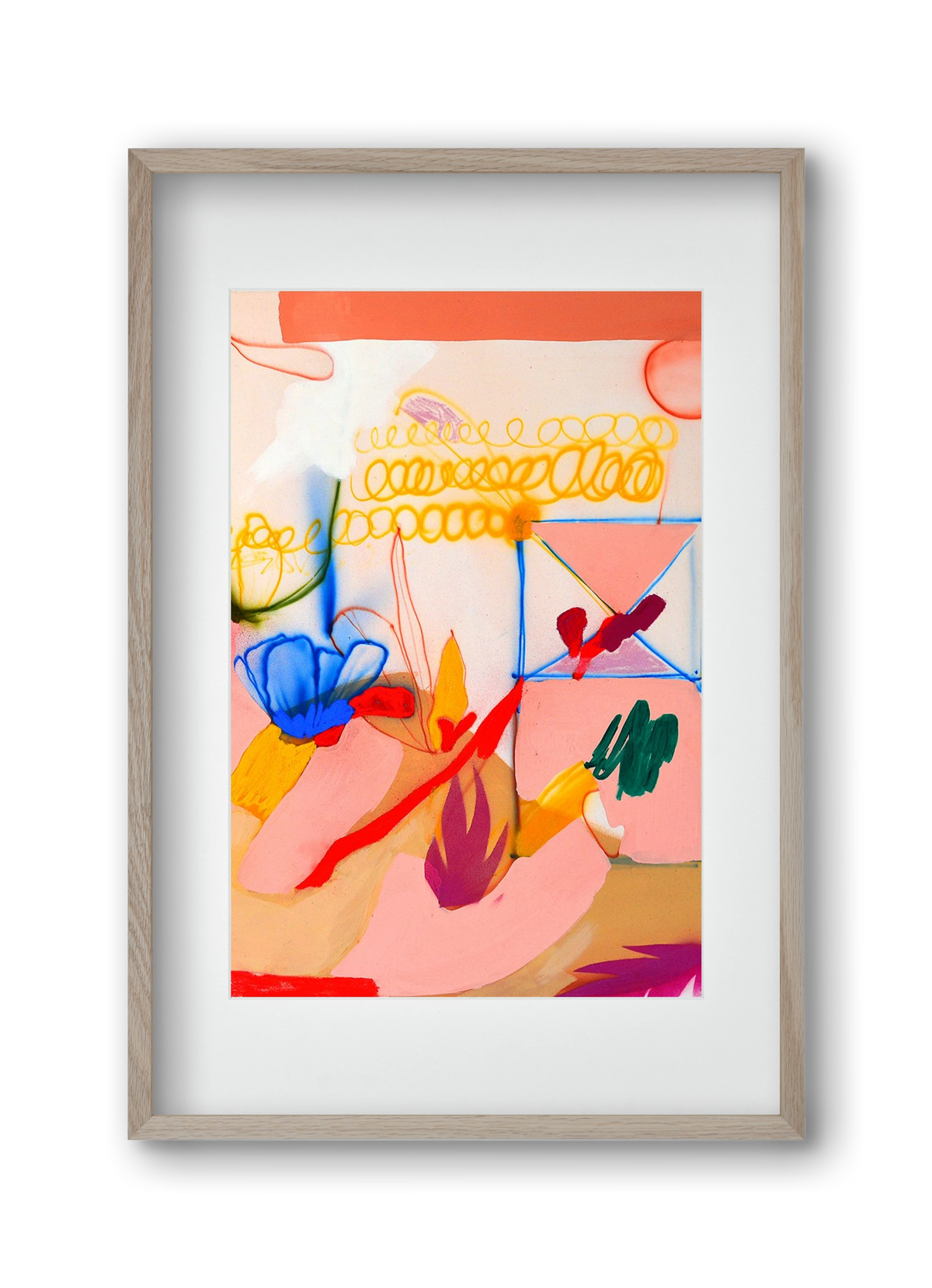 Good message, 30x45 cm (20x30 cm), Tölgy keret, paszpartuval