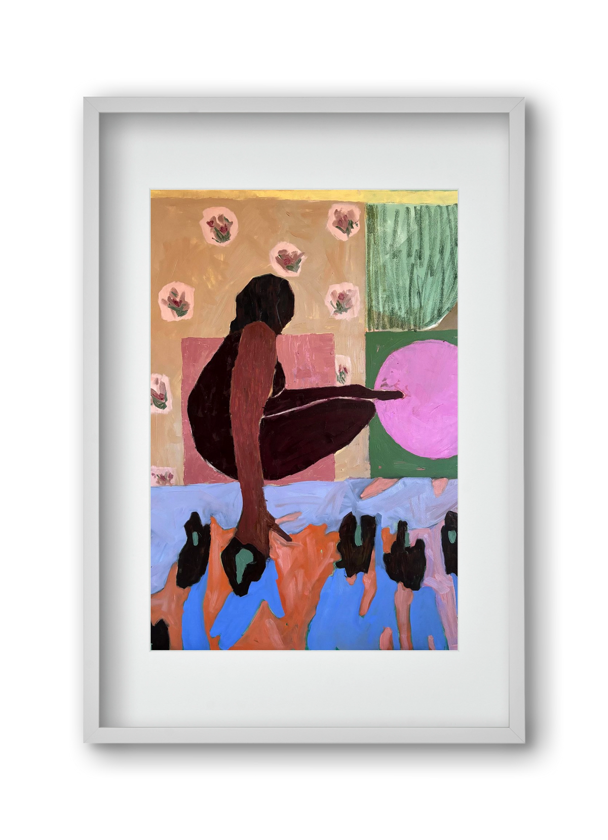 Paloma V, 30x45 cm (20x30 cm), Fehér keret, paszpartuval