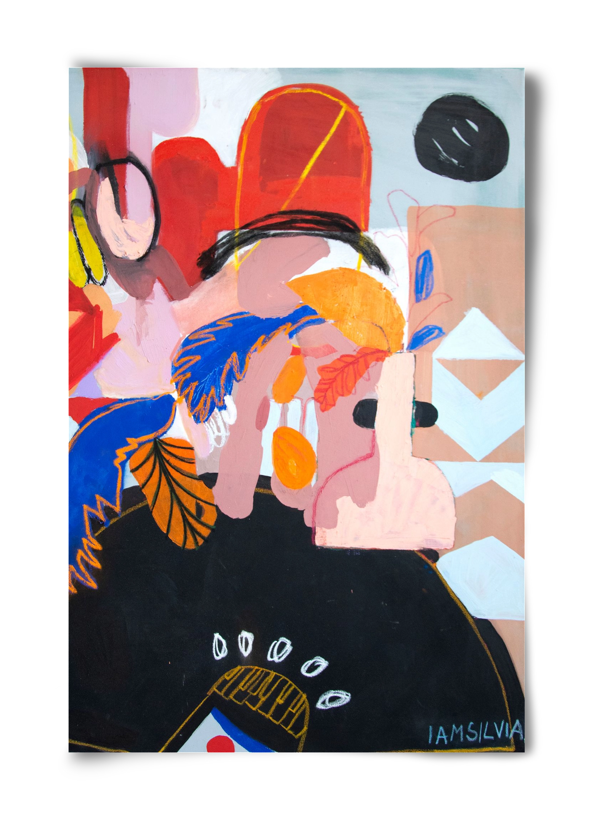 Sam o sebe I., 40x60 cm, Keret nélkül