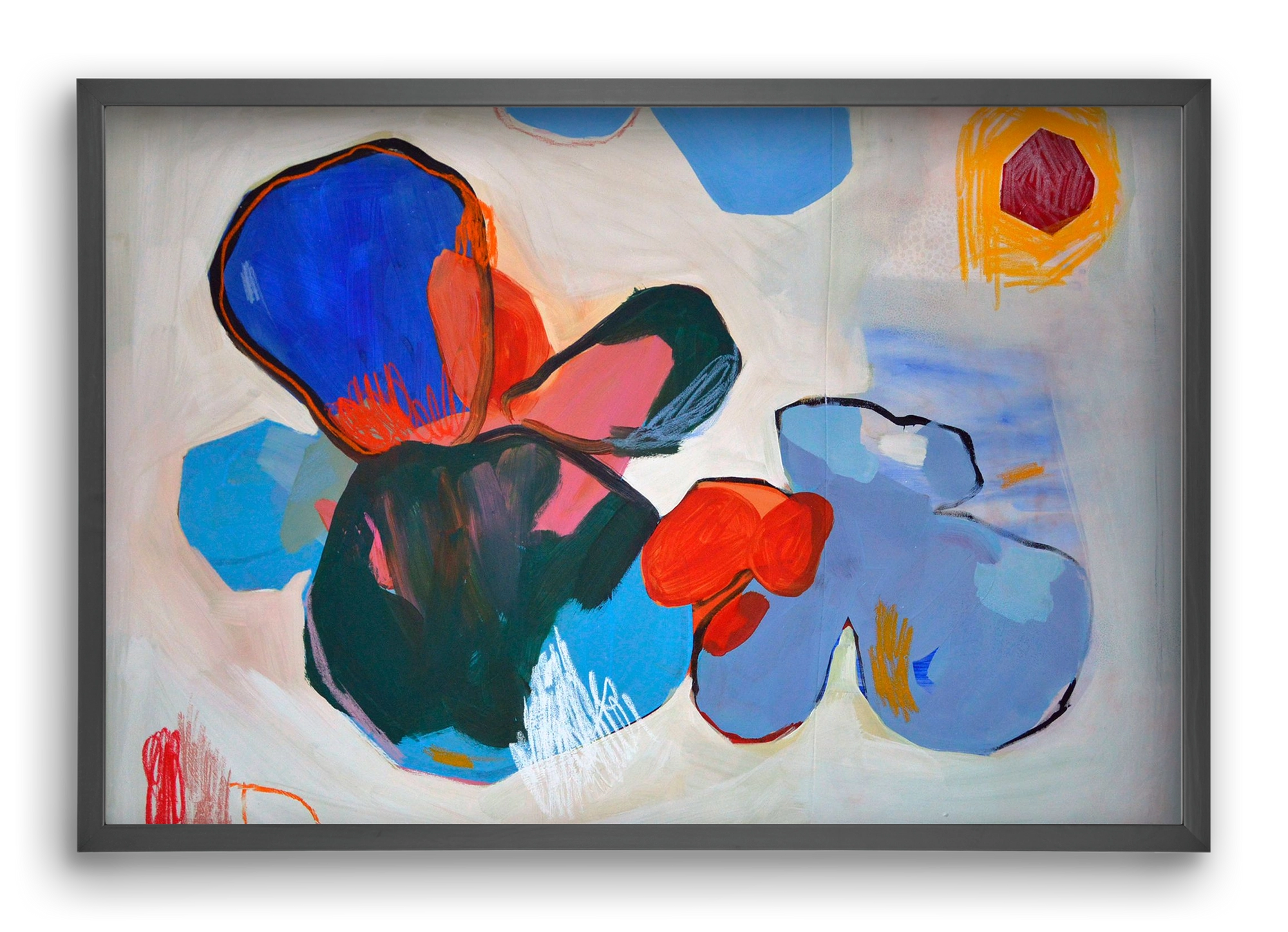 Purple thoughts, 60x40 cm (60x40 cm), Fekete keret