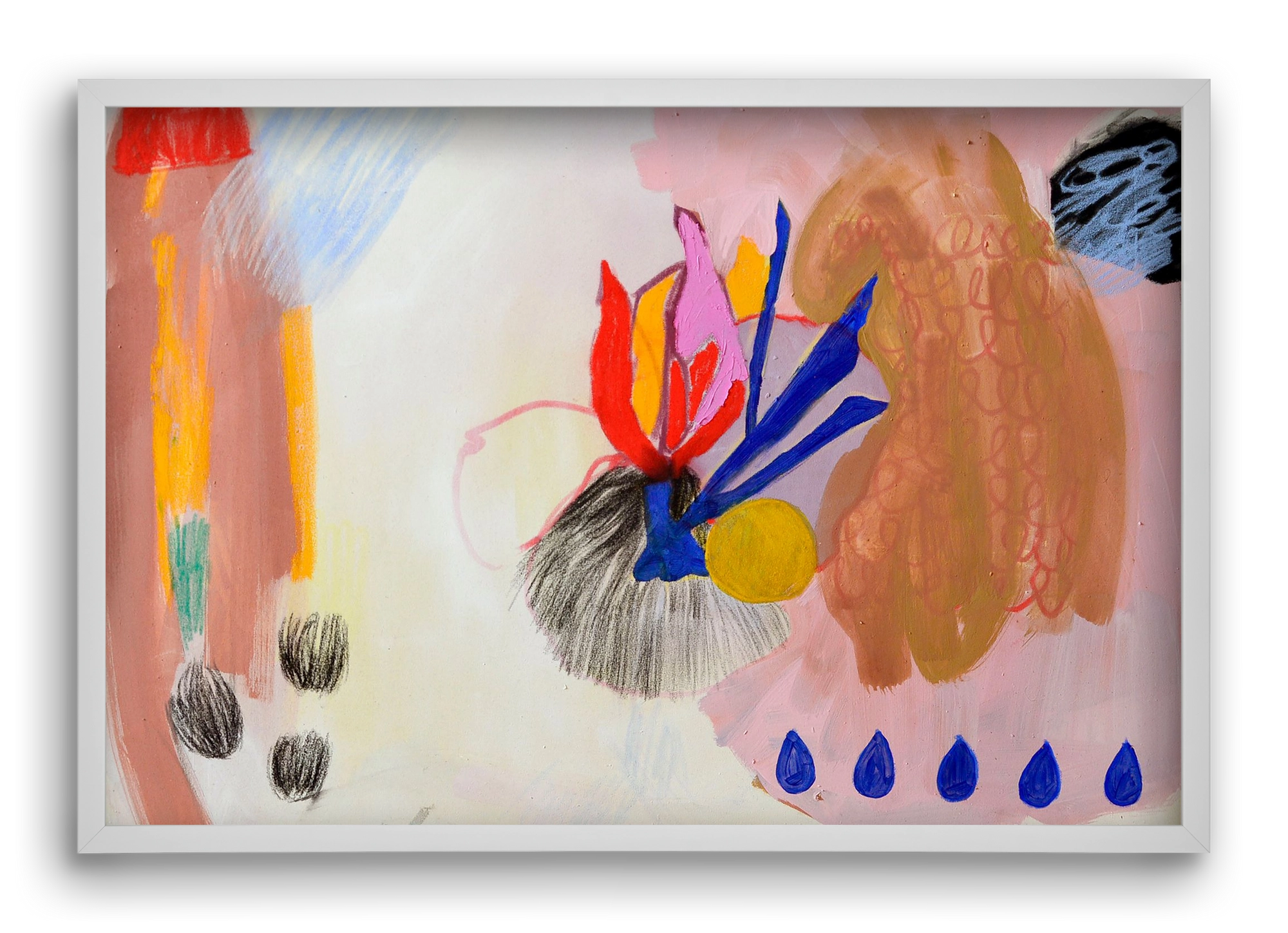 Karneval, 60x40 cm (60x40 cm), Fehér keret