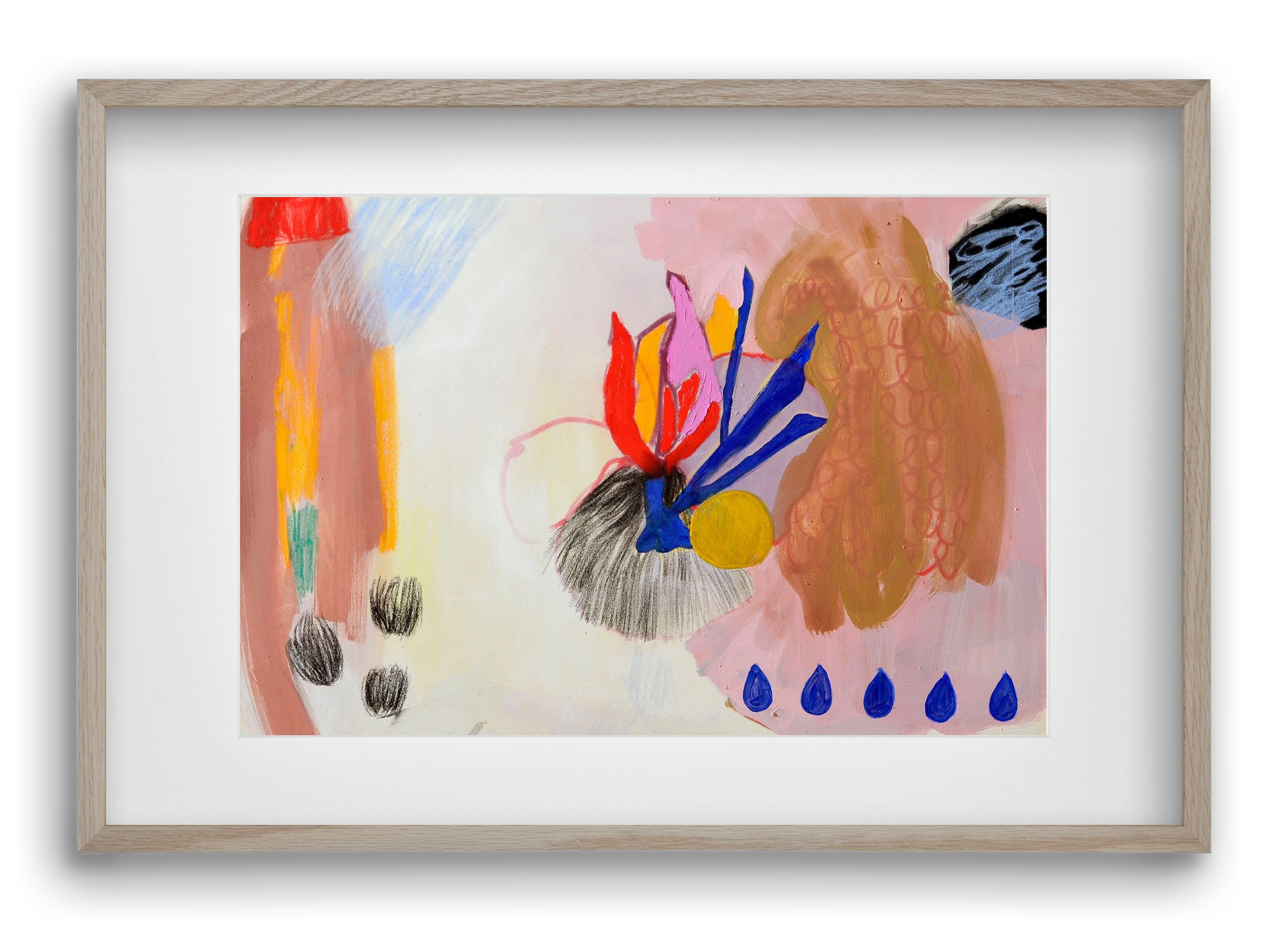 Karneval, 60x40 cm (45x30 cm), Tölgy keret, paszpartuval