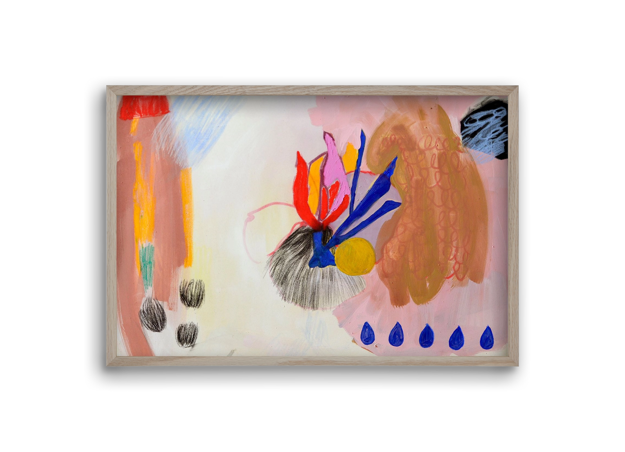 Karneval, 30x20 cm (30x20 cm), Tölgy keret