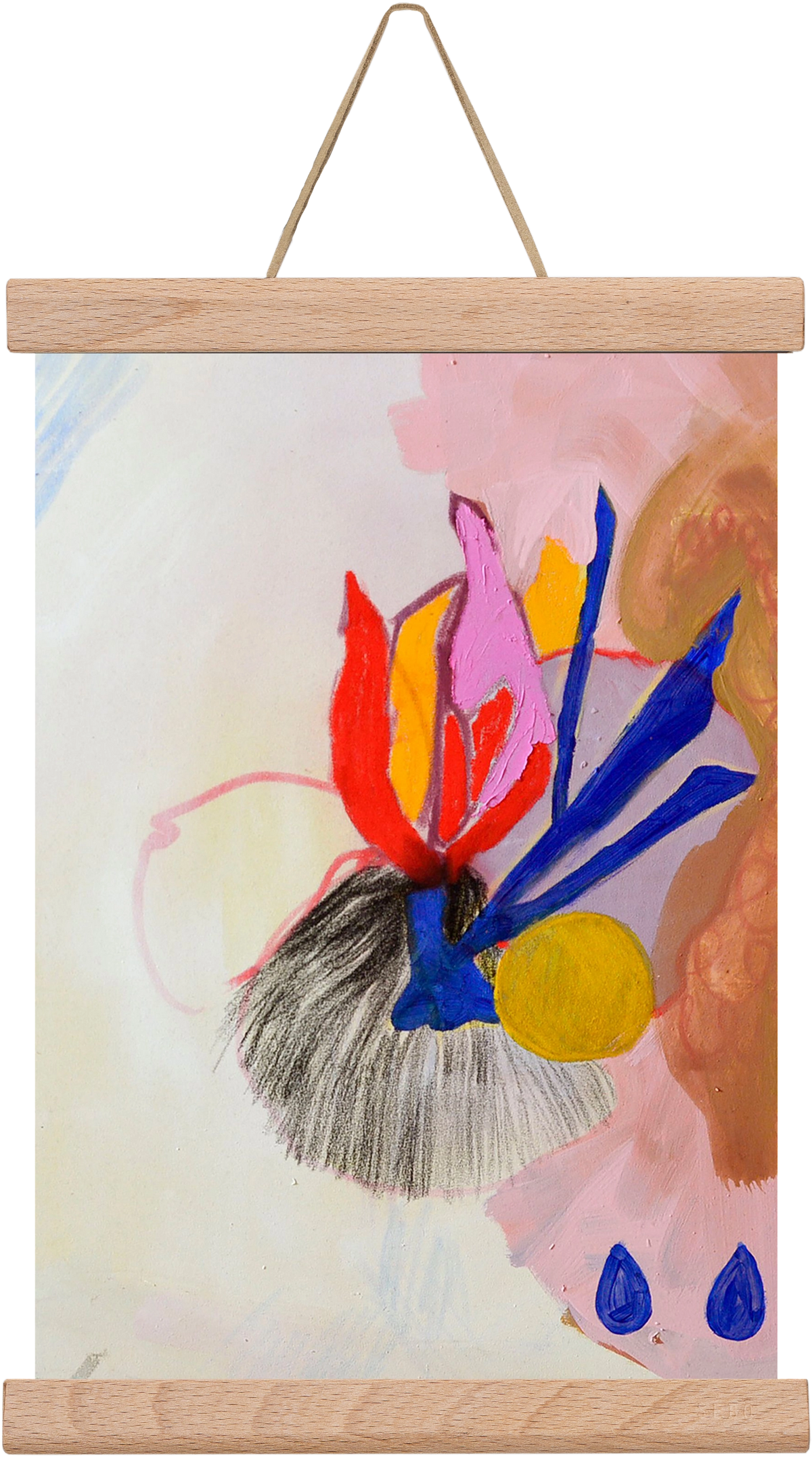 Karneval, 30x20 cm (30x20 cm), Tölgy akasztó