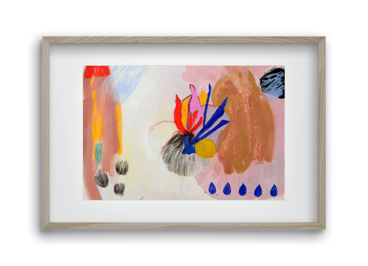 Karneval, 45x30 cm (30x20 cm), Tölgy keret, paszpartuval