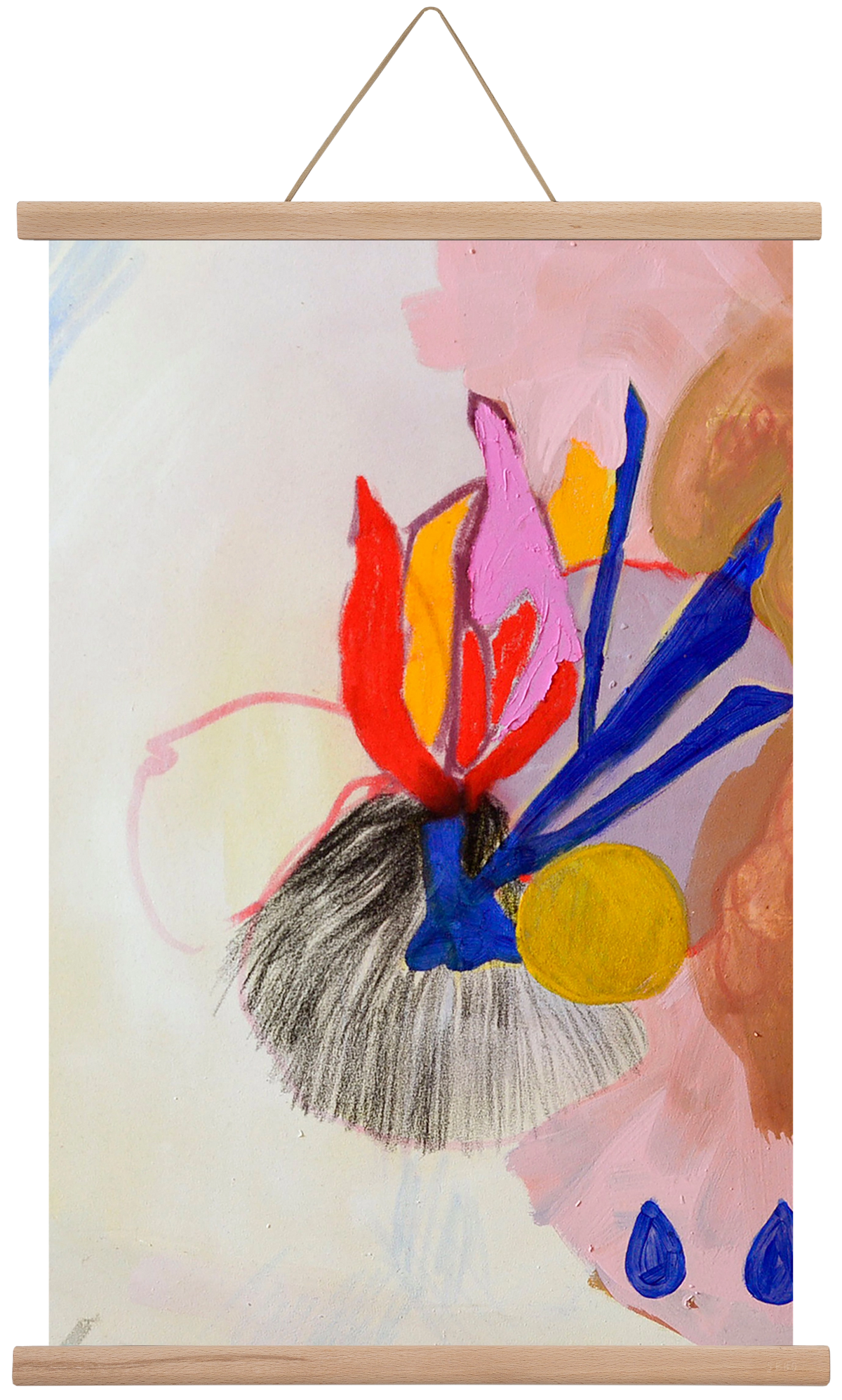 Karneval, 60x40 cm (60x40 cm), Tölgy akasztó